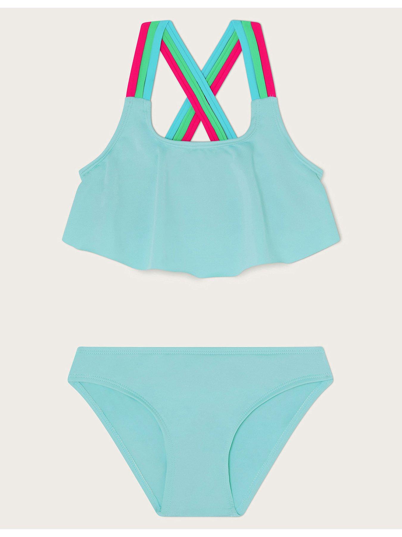 monsoon-girls-cross-strap-frilly-bikini-set-green