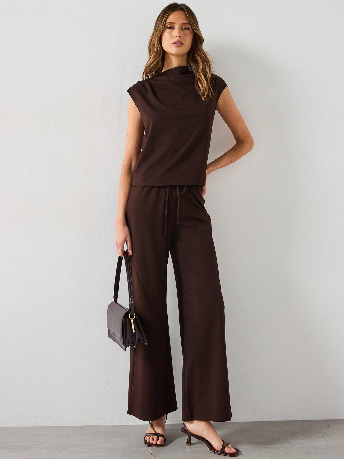  image of mango-candela-t-shirt-brown