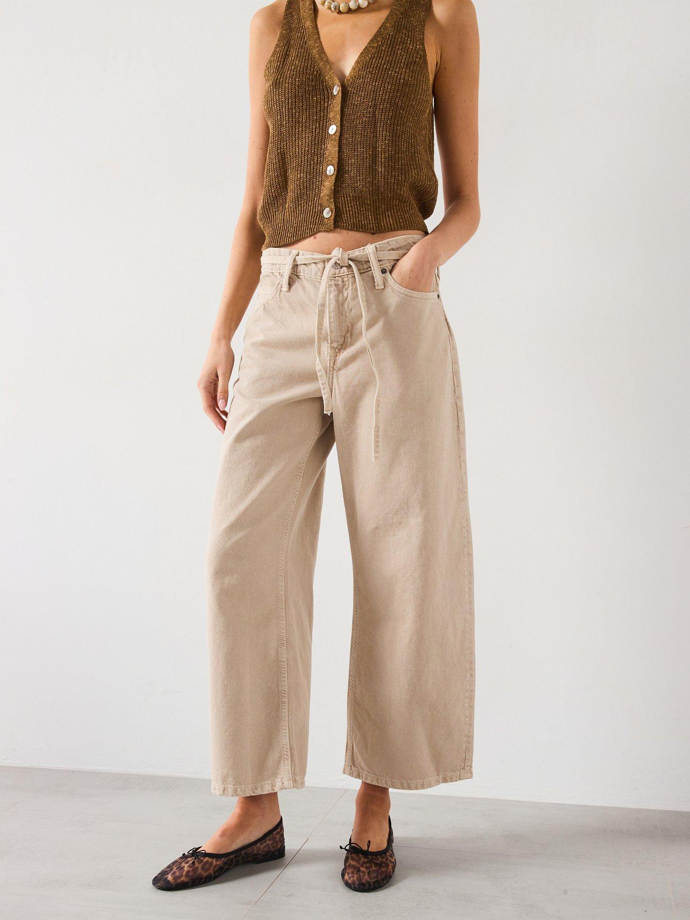 mango-balloon-jeans-with-belt-beige