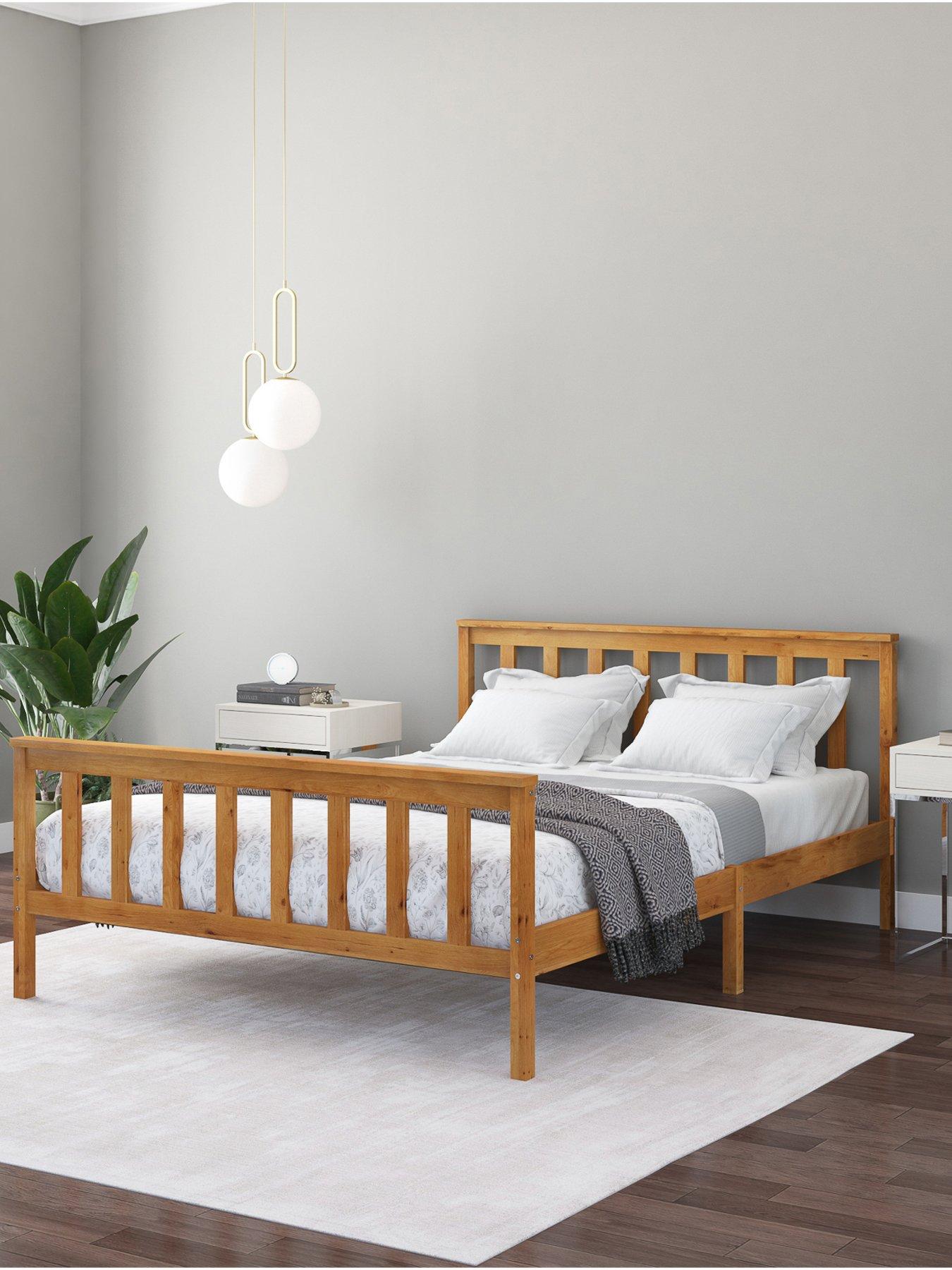  image of very-home-clayton-double-wooden-bed