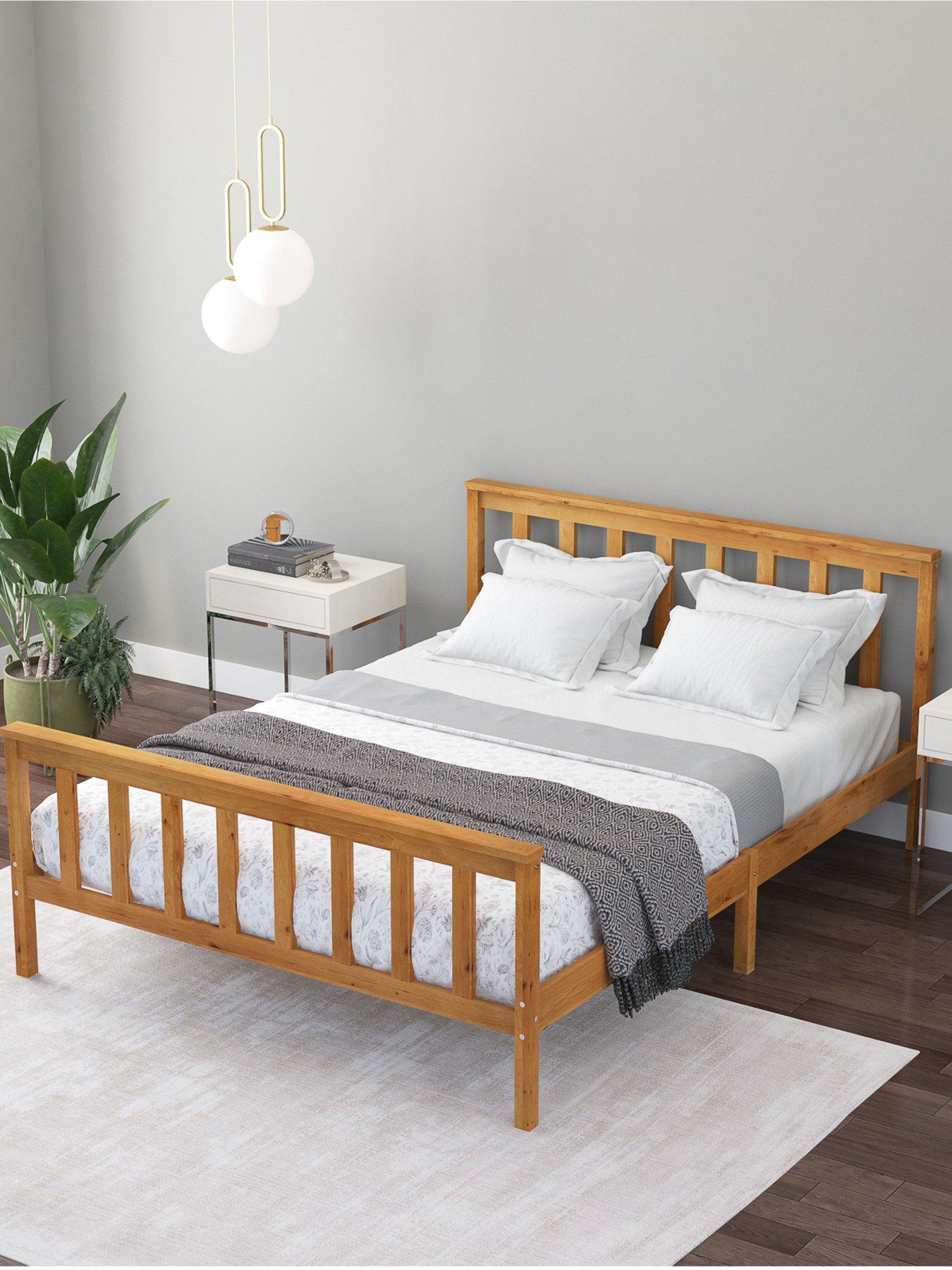  image of very-home-clayton-double-wooden-bed