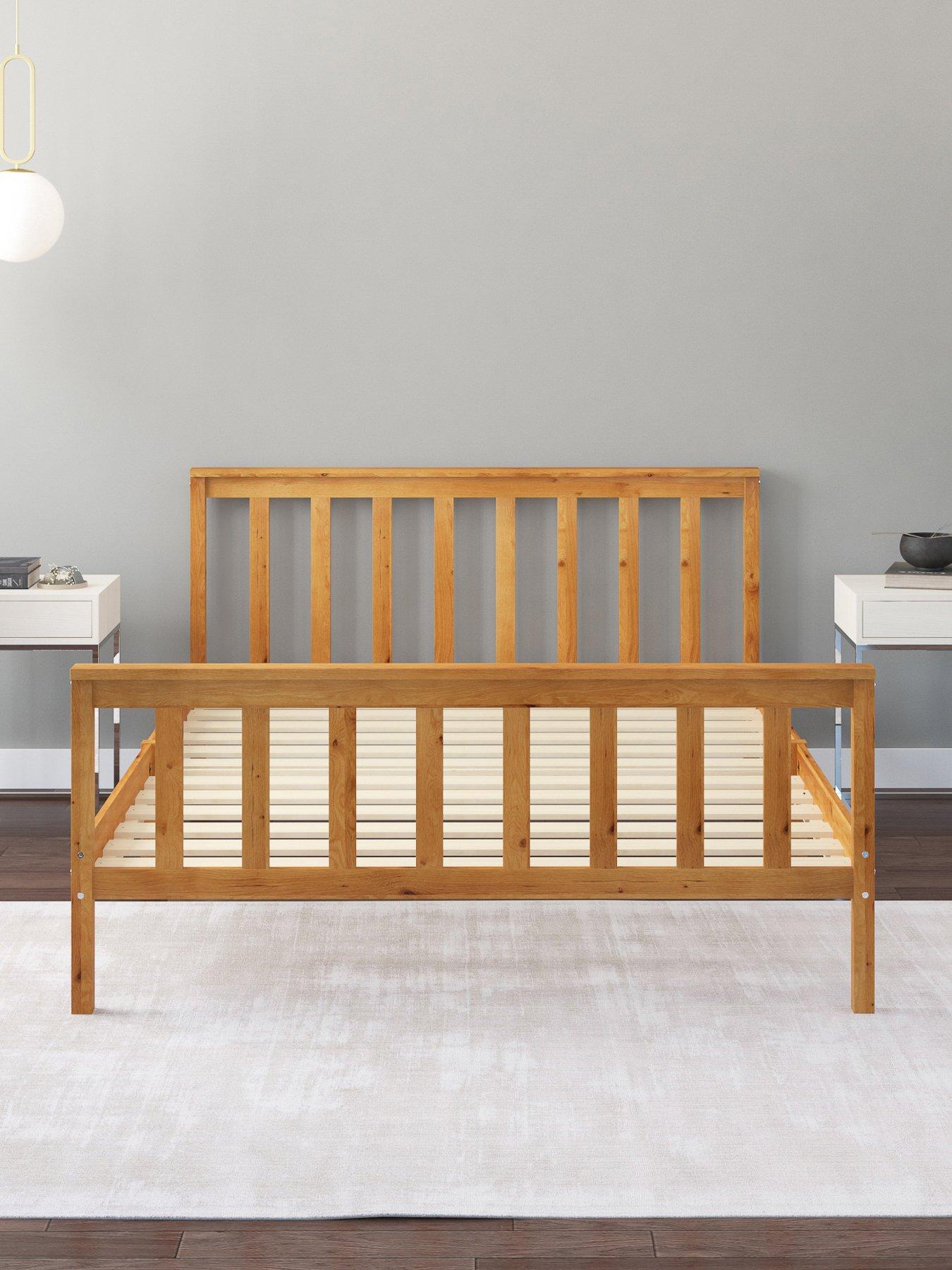  image of very-home-clayton-double-wooden-bed