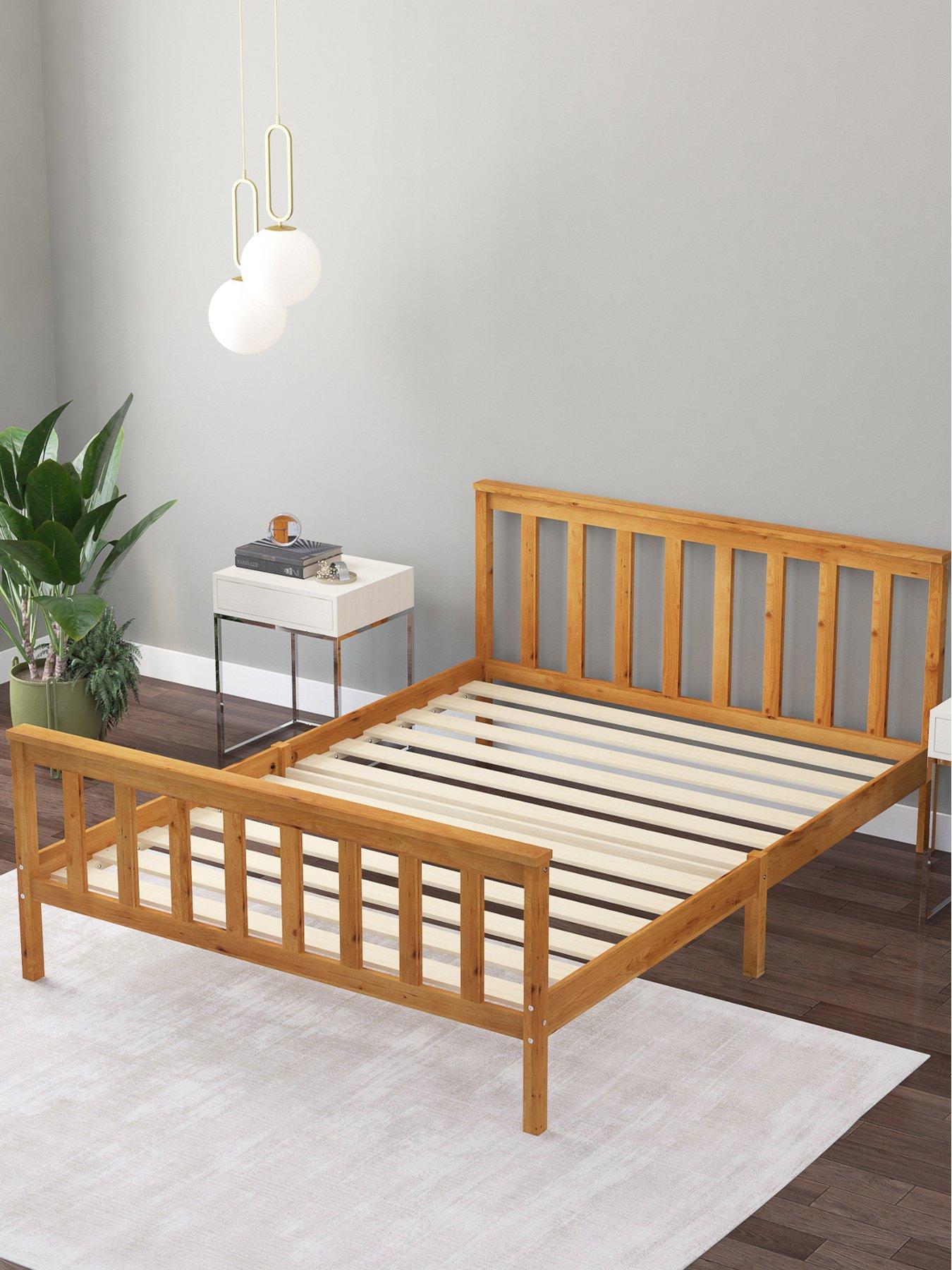  image of very-home-clayton-double-wooden-bed
