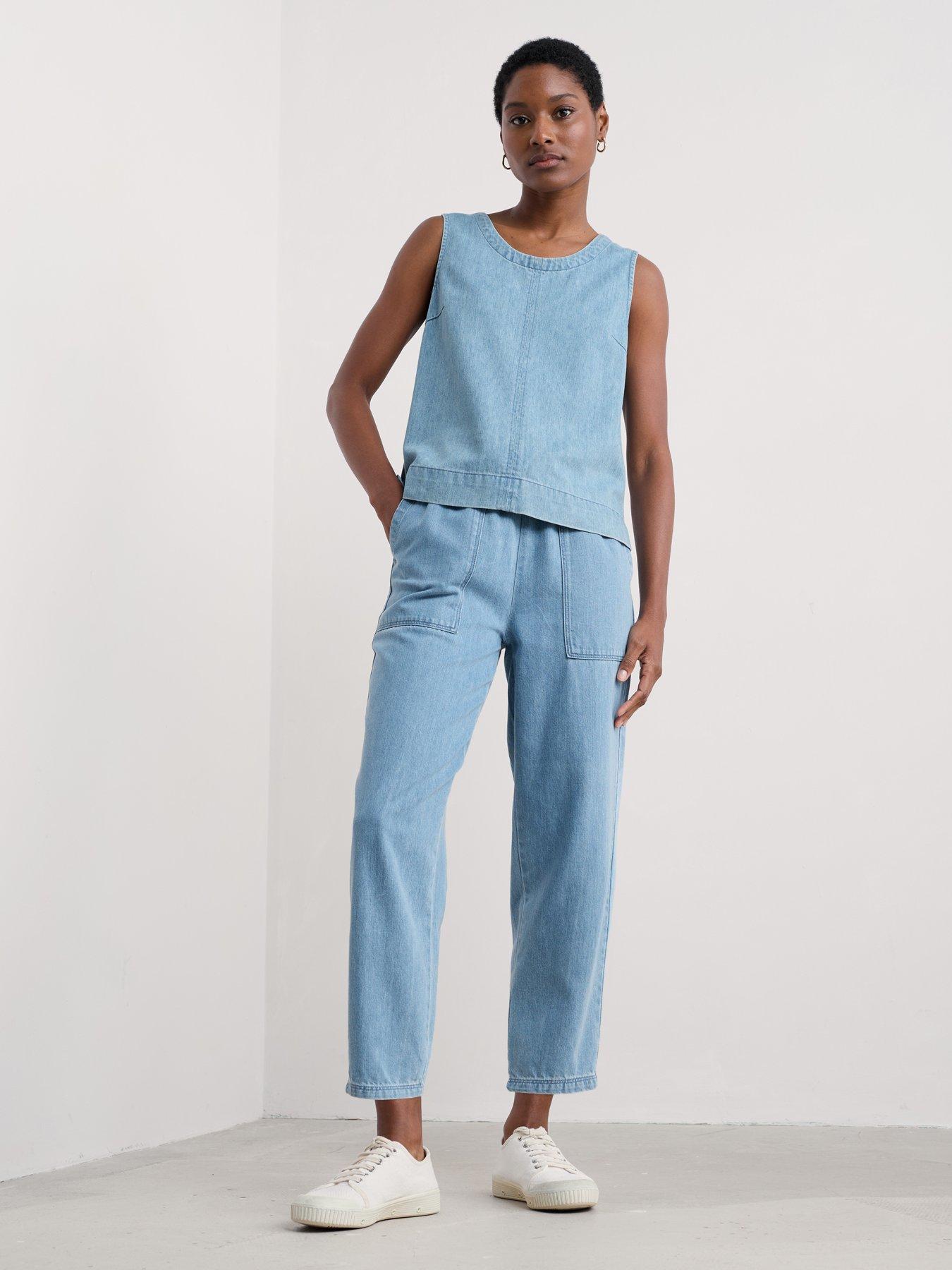  image of seasalt-cornwall-sholl-trouser-blue