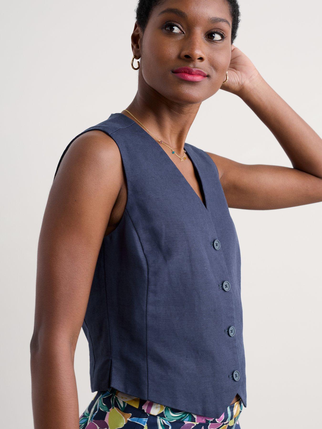 Seasalt Cornwall Erica Waistcoat - Navy