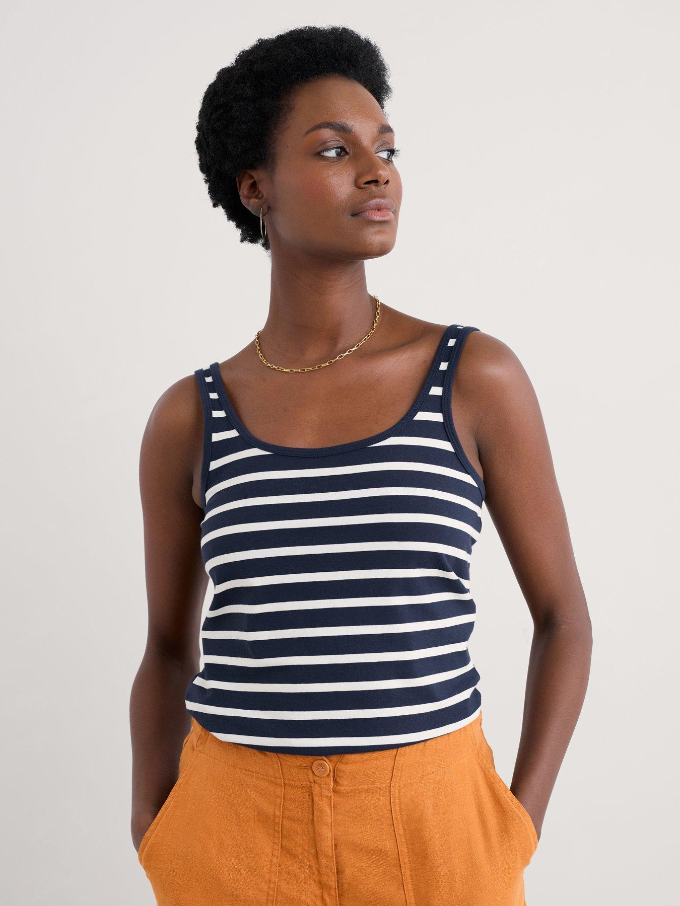 Image 1 of 5 of Seasalt Cornwall Tidal Drift Vest - Navy