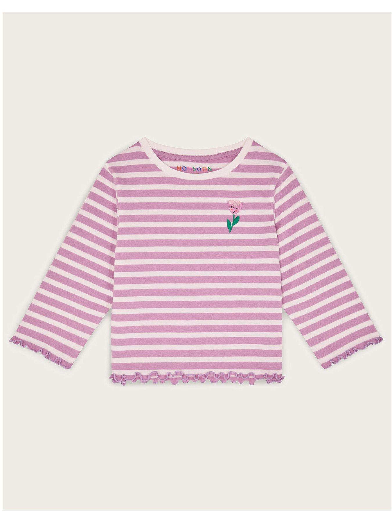 undefined Girls Tulip Stripe Tshirt - Multi