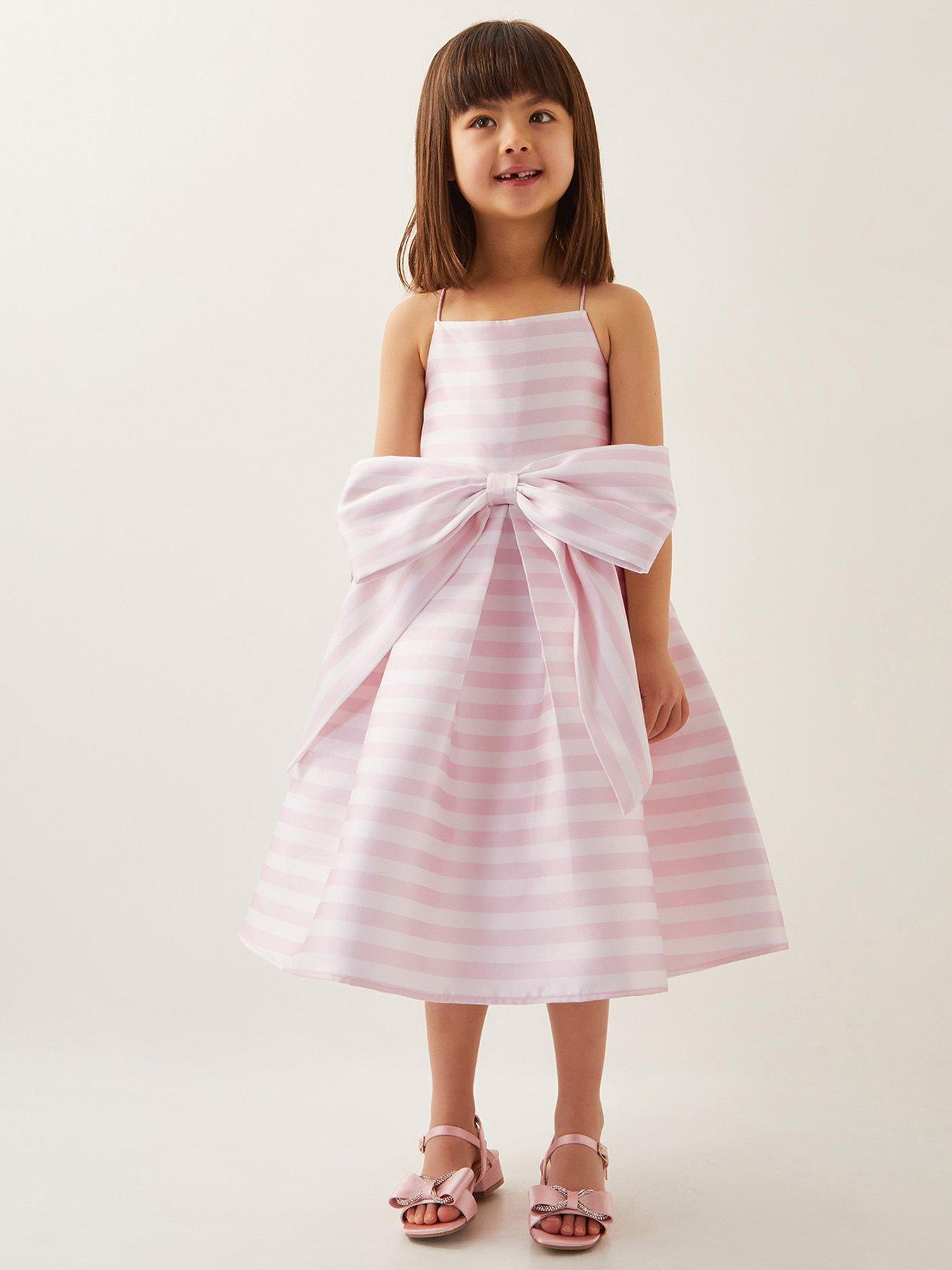 monsoon-girls-stripe-bow-strappy-twill-dress-pink