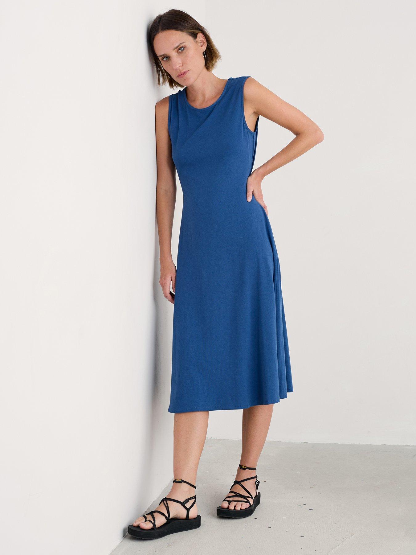 Seasalt Cornwall Sweet Violet Dress - Blue