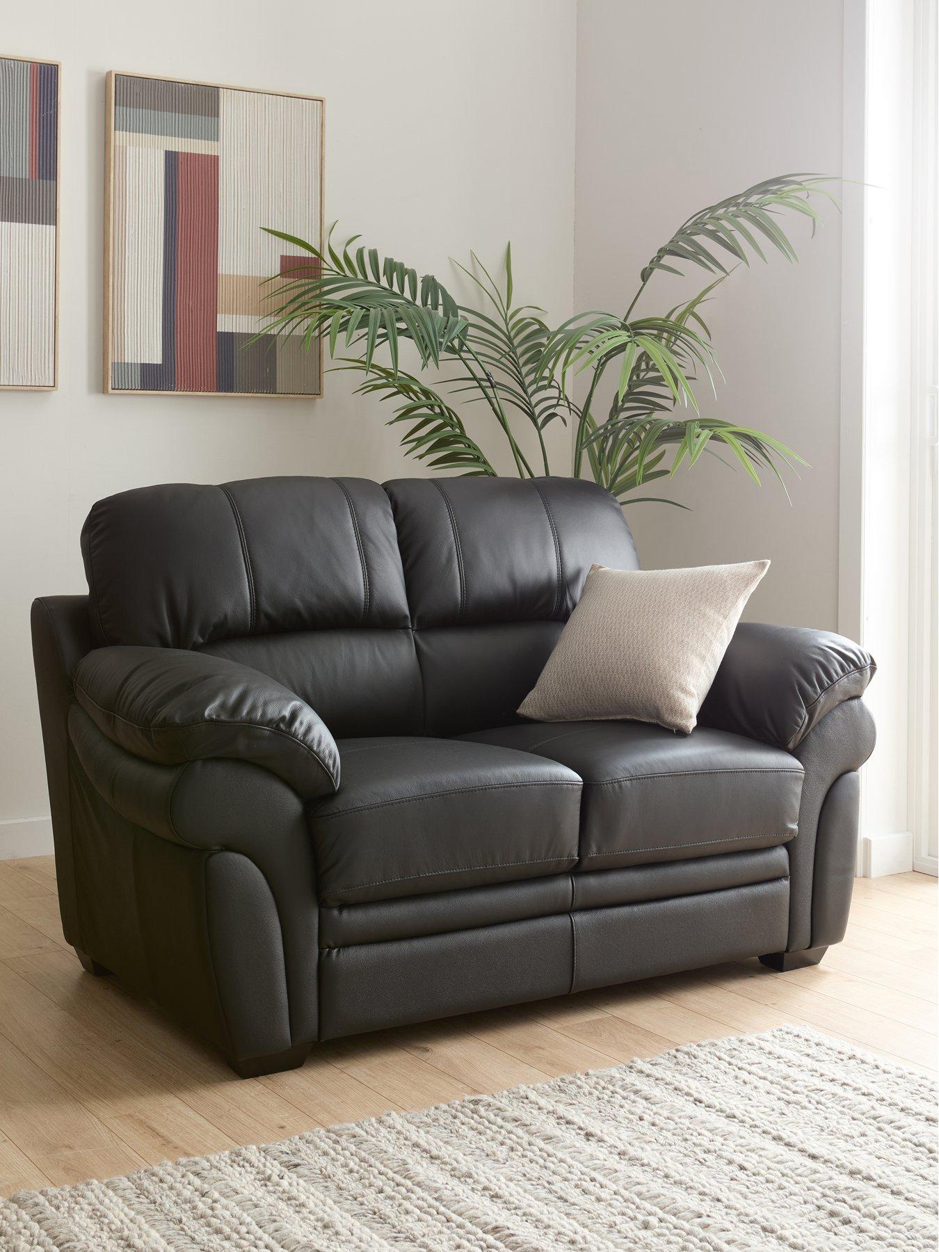 Image 1 of 7 of The Very Collection Wilmslow Leather 2 Seater Sofa