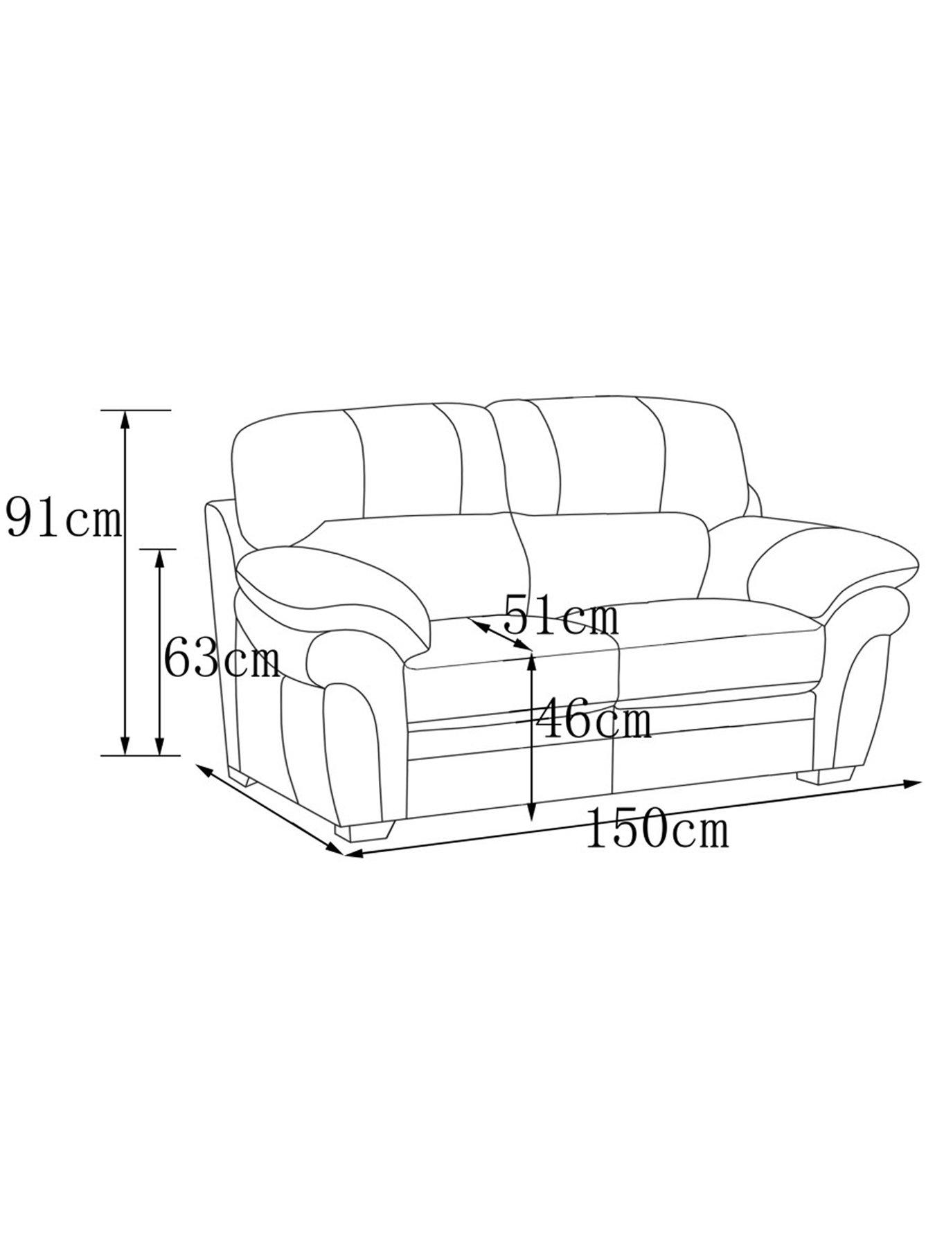 Image 7 of 7 of The Very Collection Wilmslow Leather 2 Seater Sofa