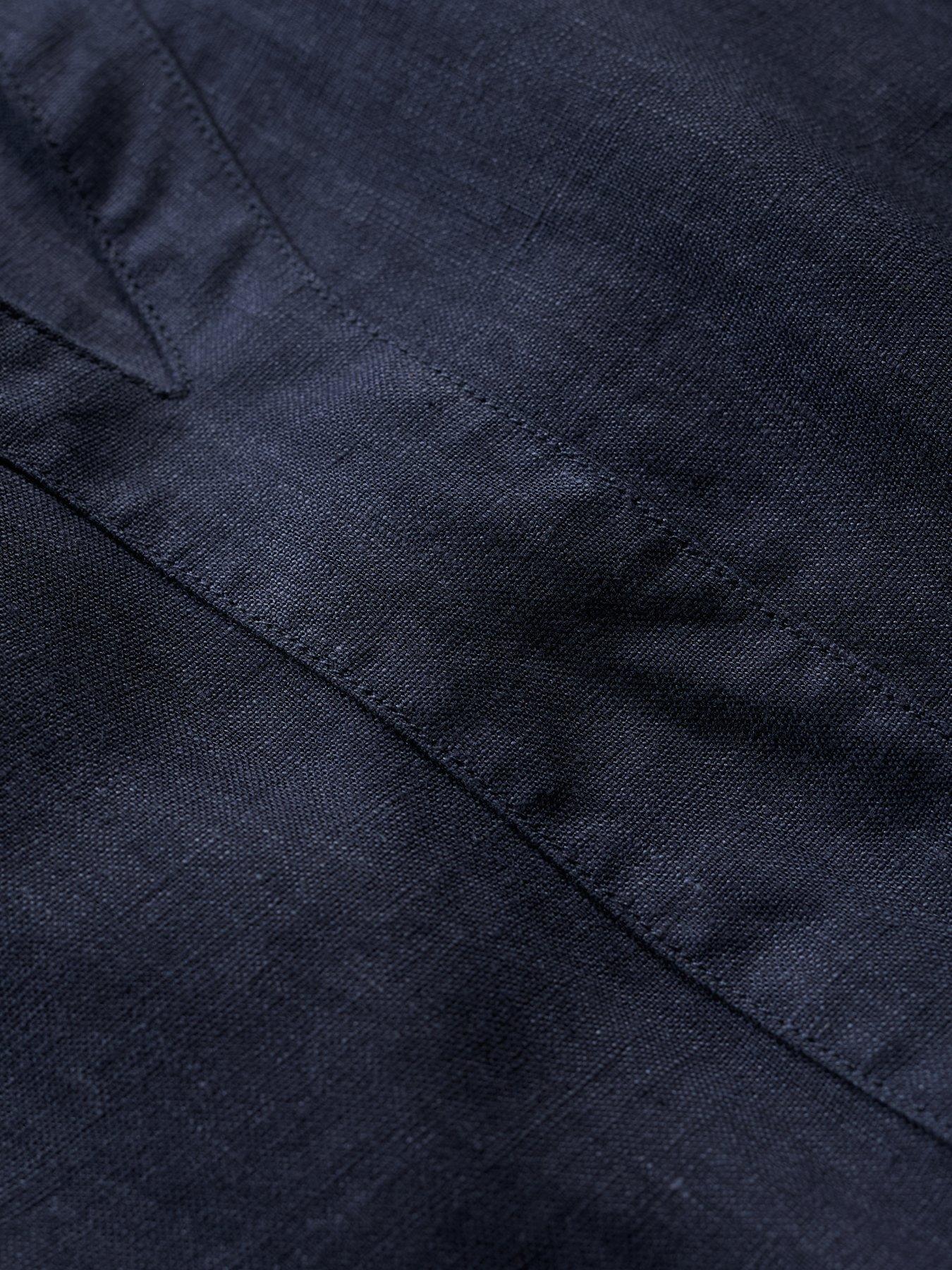 Image 4 of 5 of Seasalt Cornwall Draw Kiln Linen Dress - Navy