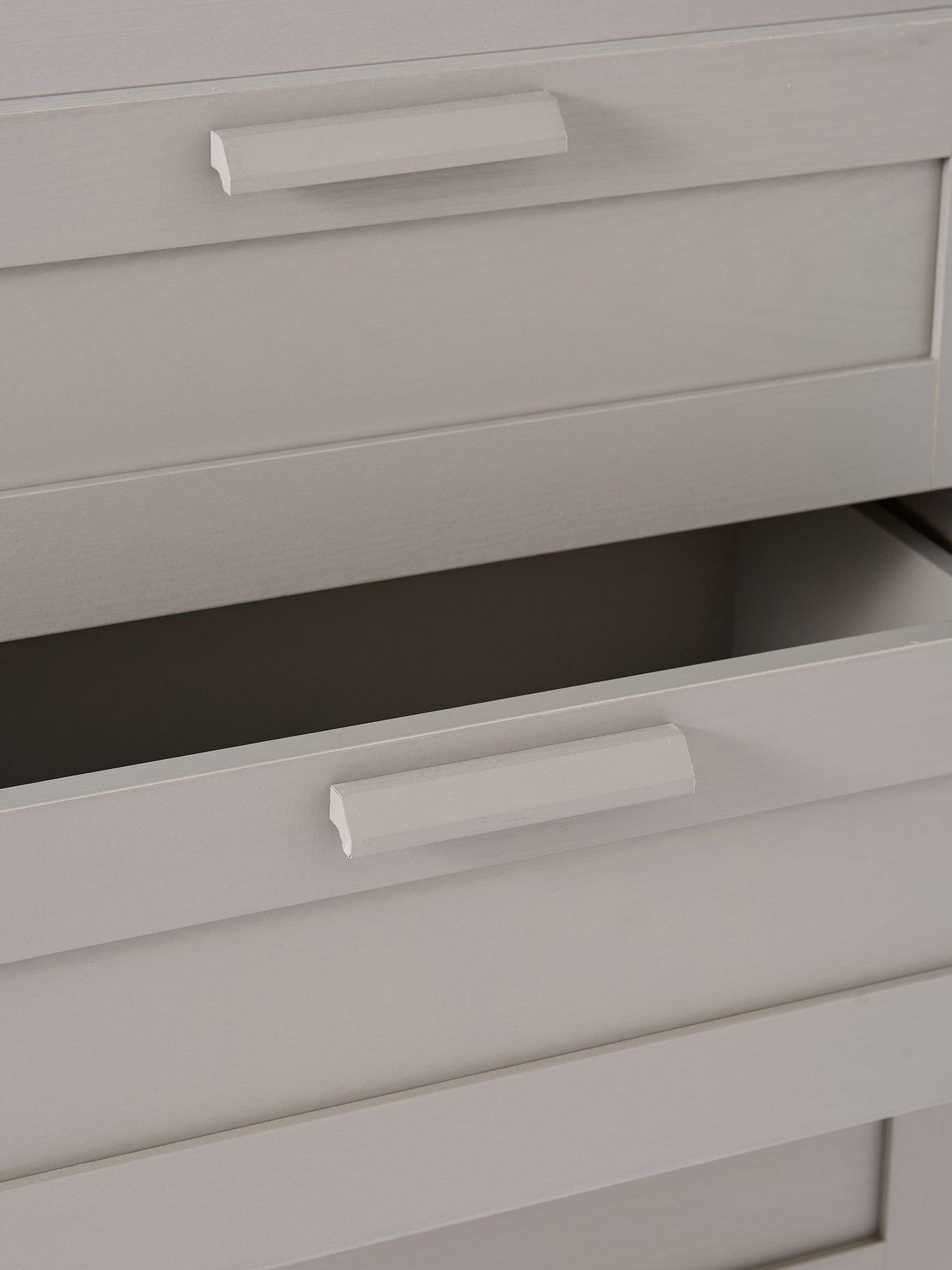 Image 5 of 7 of Everyday Taryn Kids 3 Drawer, 3 Shelf Chest - Grey