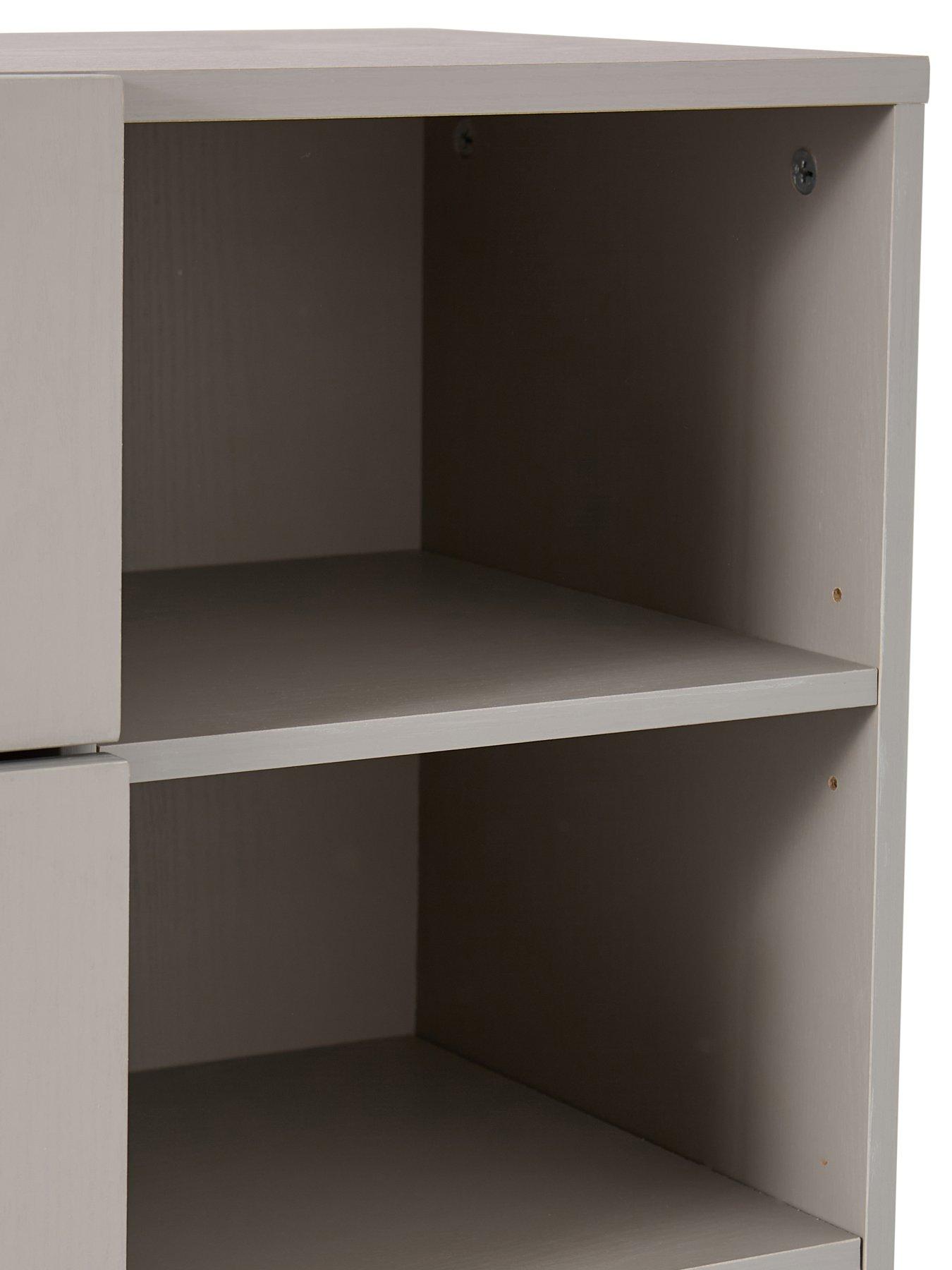 Image 7 of 7 of Everyday Taryn Kids 3 Drawer, 3 Shelf Chest - Grey