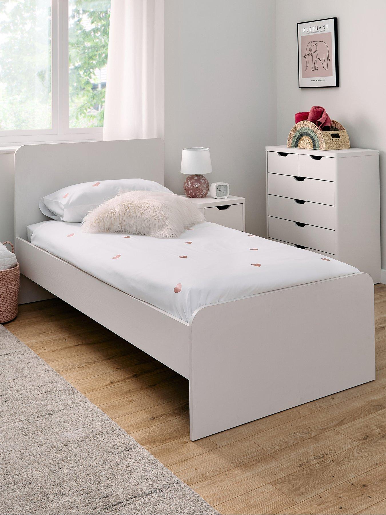 Image 1 of 6 of The Very Collection Aspen Kids&nbsp;Bed with Mattress Options (Buy &amp; SAVE)&nbsp;- White Oak Effect