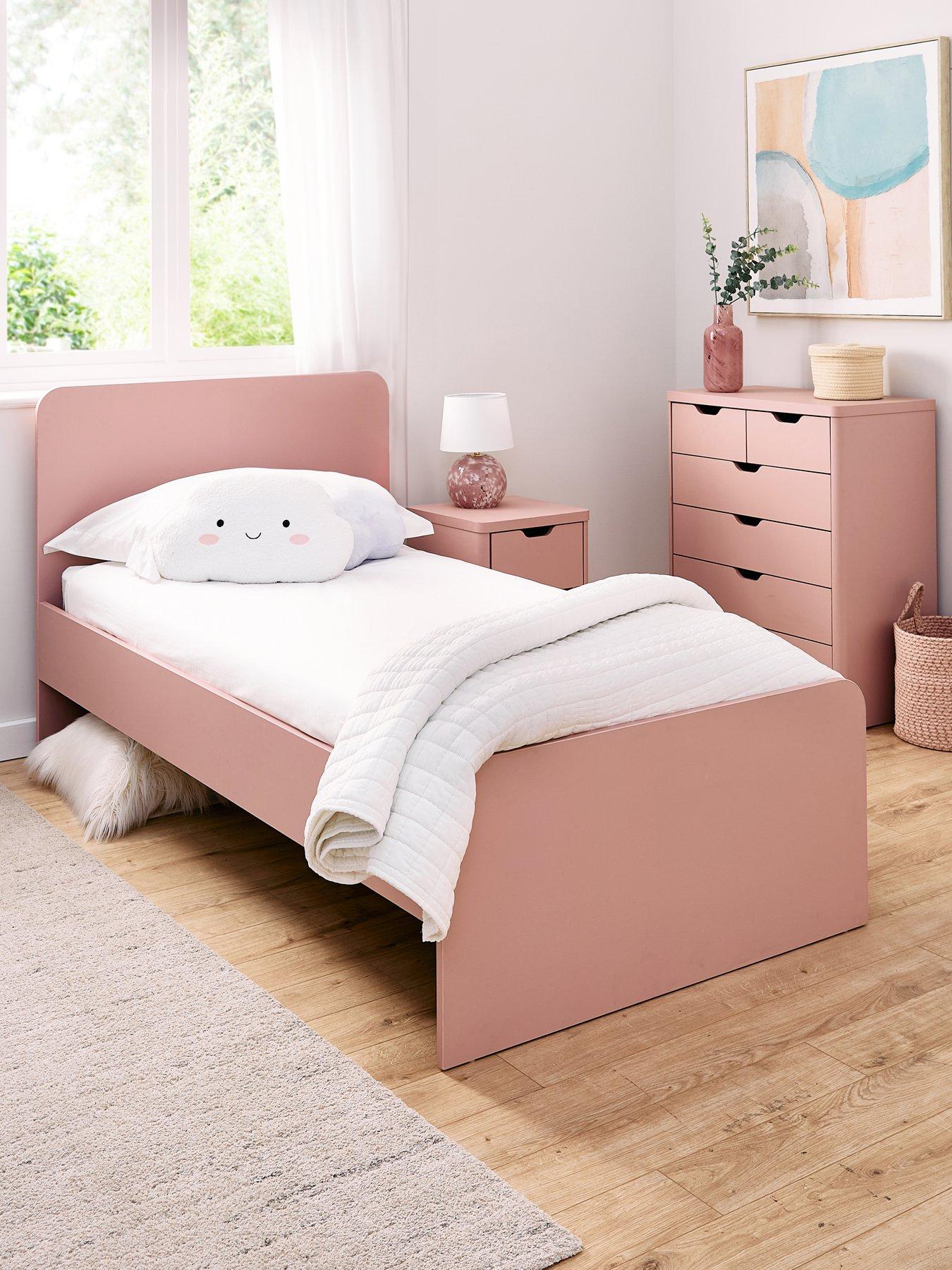 The Very Collection Aspen Children's Single Bed with Mattress Options (Buy  &  SAVE!) - Pink