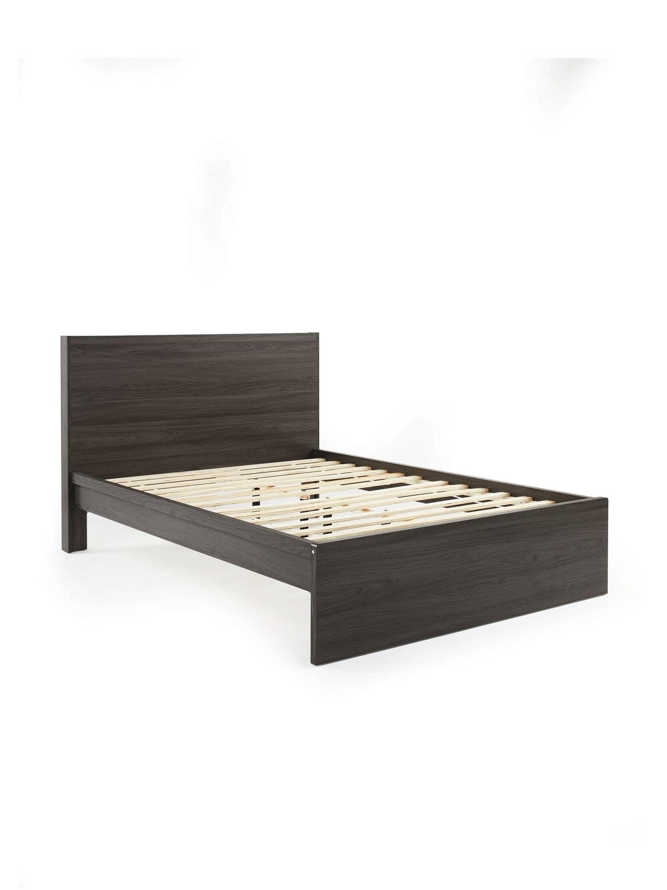  image of very-home-camberleynbspbed-frame-with-mattress-options-buy-amp-save-dark-oak