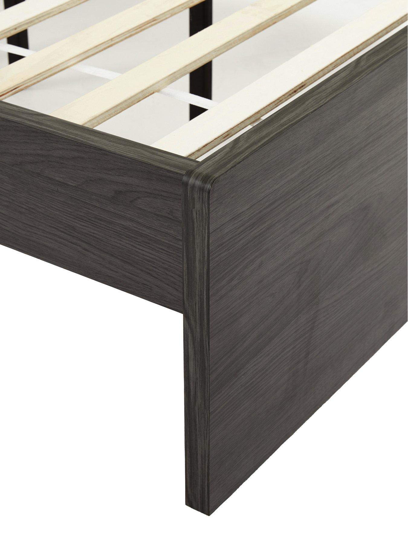  image of very-home-camberleynbspbed-frame-with-mattress-options-buy-amp-save-dark-oak