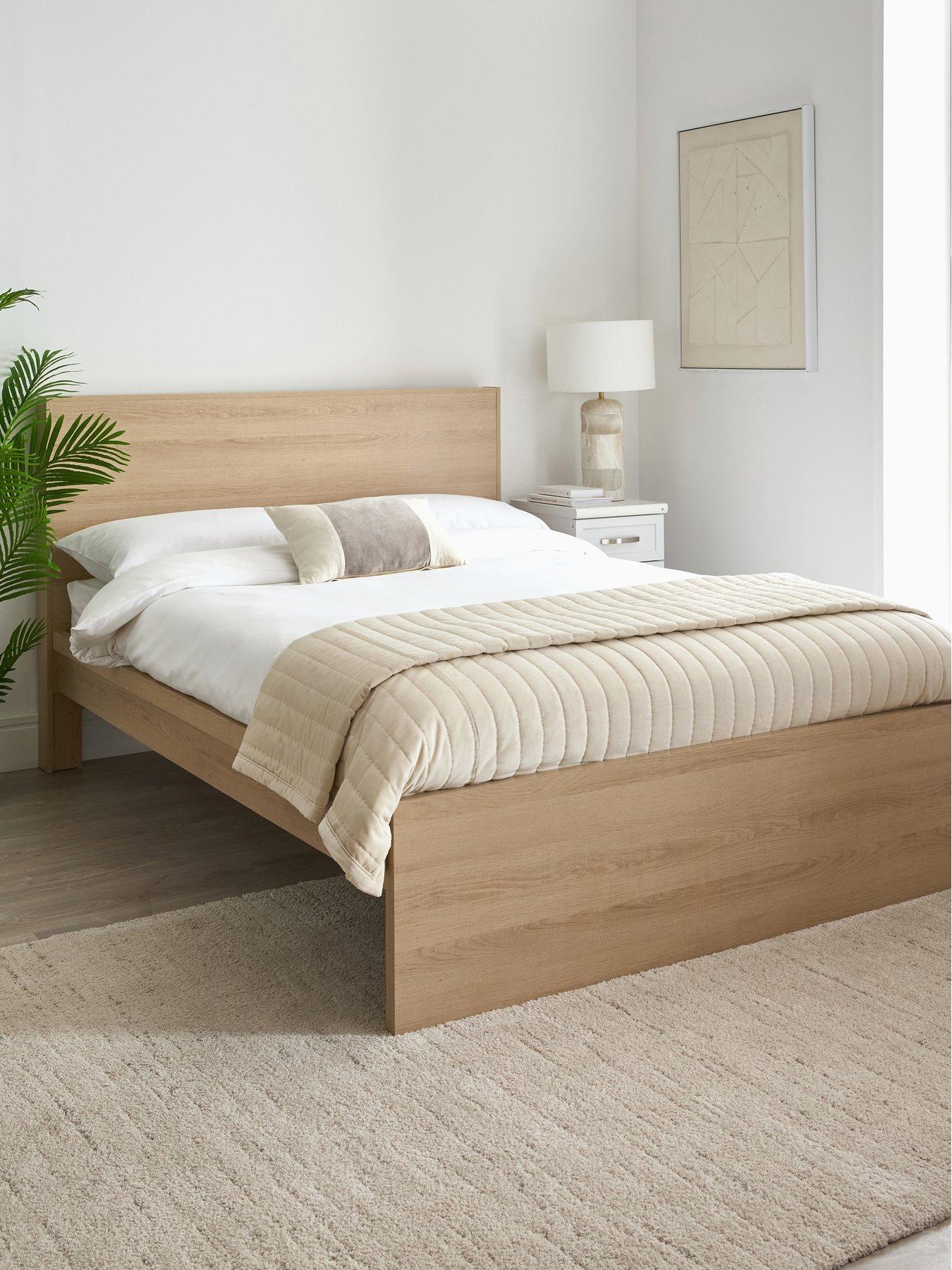 Image 1 of 6 of Very Home Camberley Bed Frame with Mattress Options (Buy &amp; SAVE!) - Light&nbsp;Oak