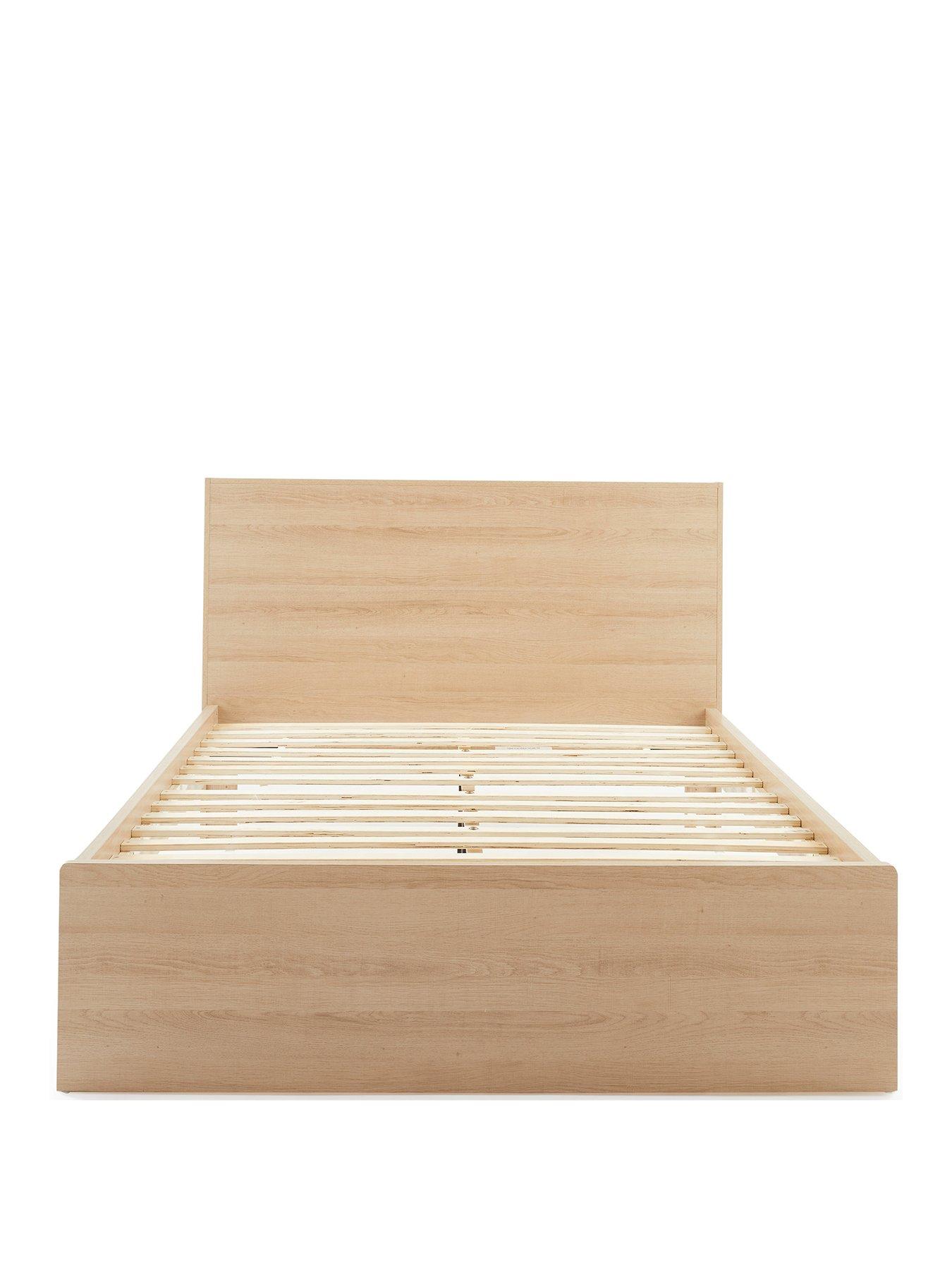 Image 2 of 6 of Very Home Camberley Bed Frame with Mattress Options (Buy &amp; SAVE!) - Light&nbsp;Oak