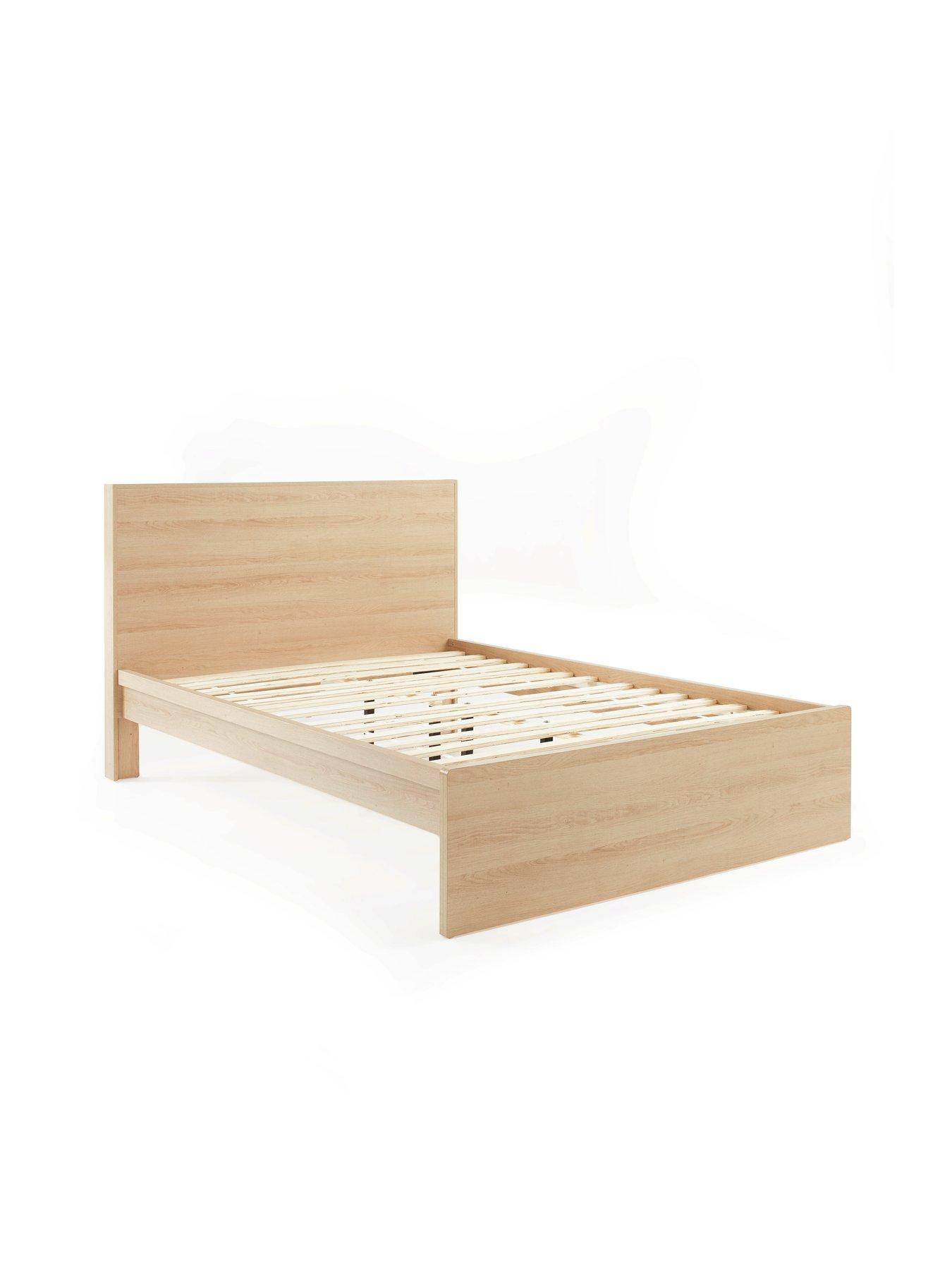 Image 3 of 6 of Very Home Camberley Bed Frame with Mattress Options (Buy &amp; SAVE!) - Light&nbsp;Oak