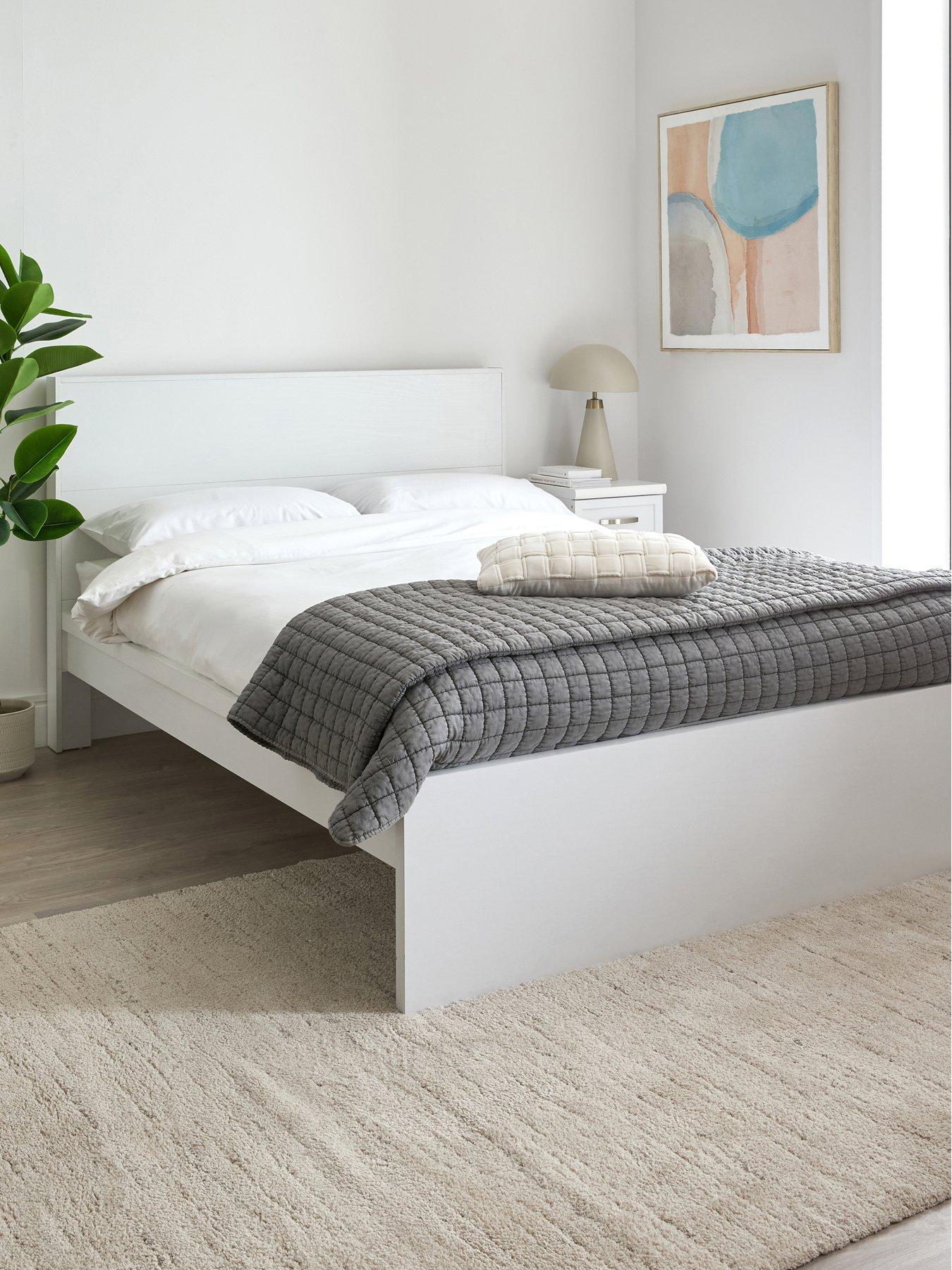 Very Home Camberley Bed Frame with Mattress Options (Buy  &  SAVE!) - White