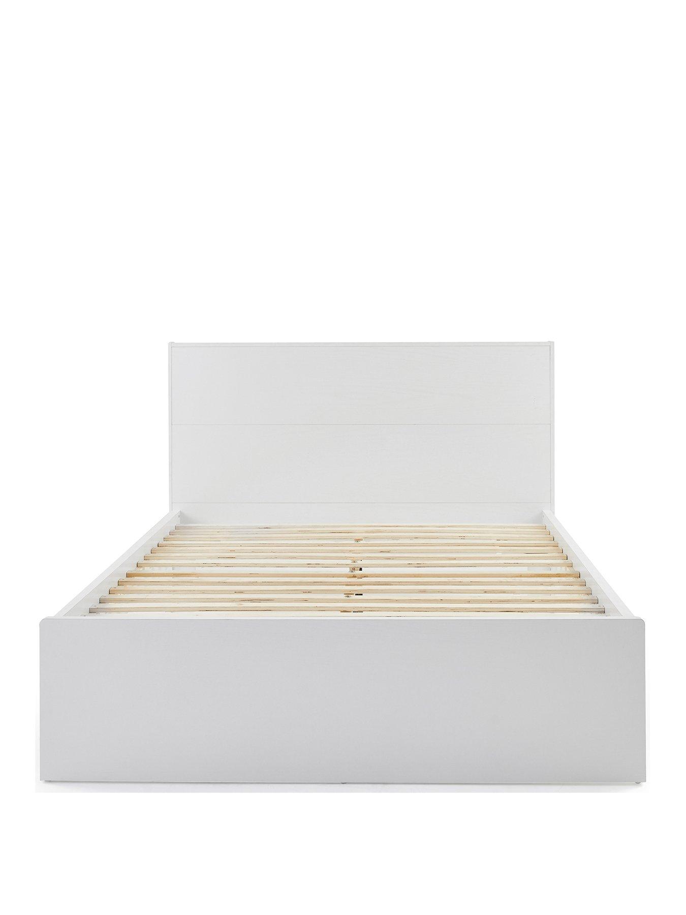  image of very-home-camberley-bed-frame-with-mattress-options-buy-amp-save-white