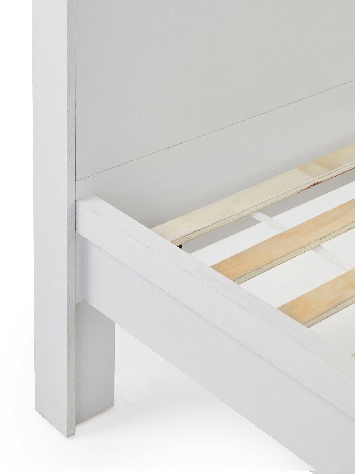  image of very-home-camberley-bed-frame-with-mattress-options-buy-amp-save-white