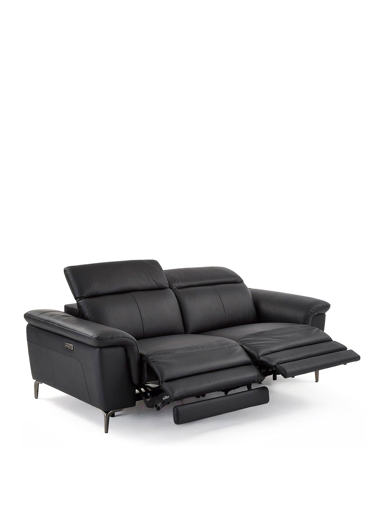 Image 3 of 7 of The Very Collection Lorenza Leather/Faux Leather&nbsp;3 + 2 Power Recliner&nbsp;Sofa Set (Buy &amp; SAVE!)