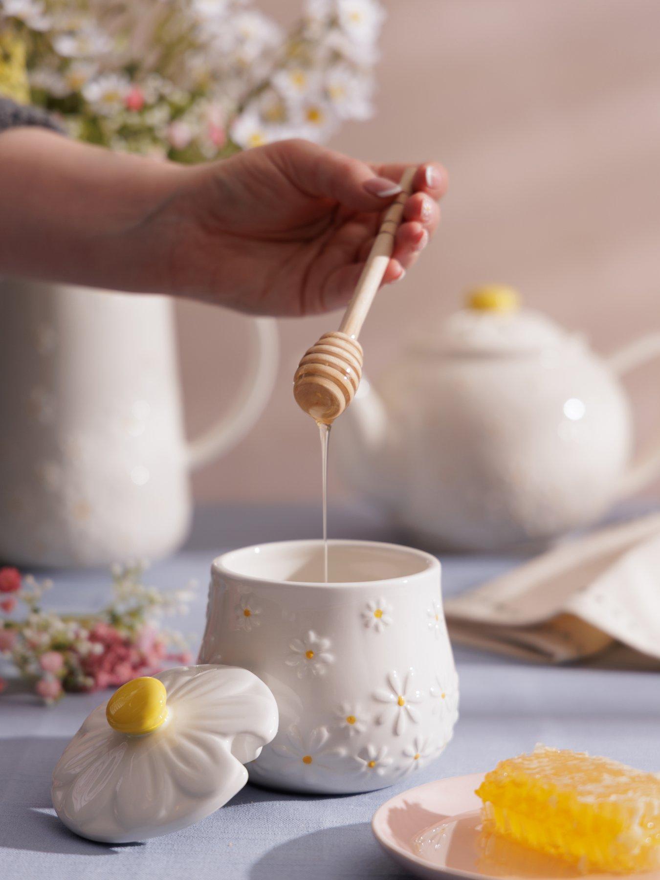 Price & Kensington Daisy Honey Pot and Drizzler