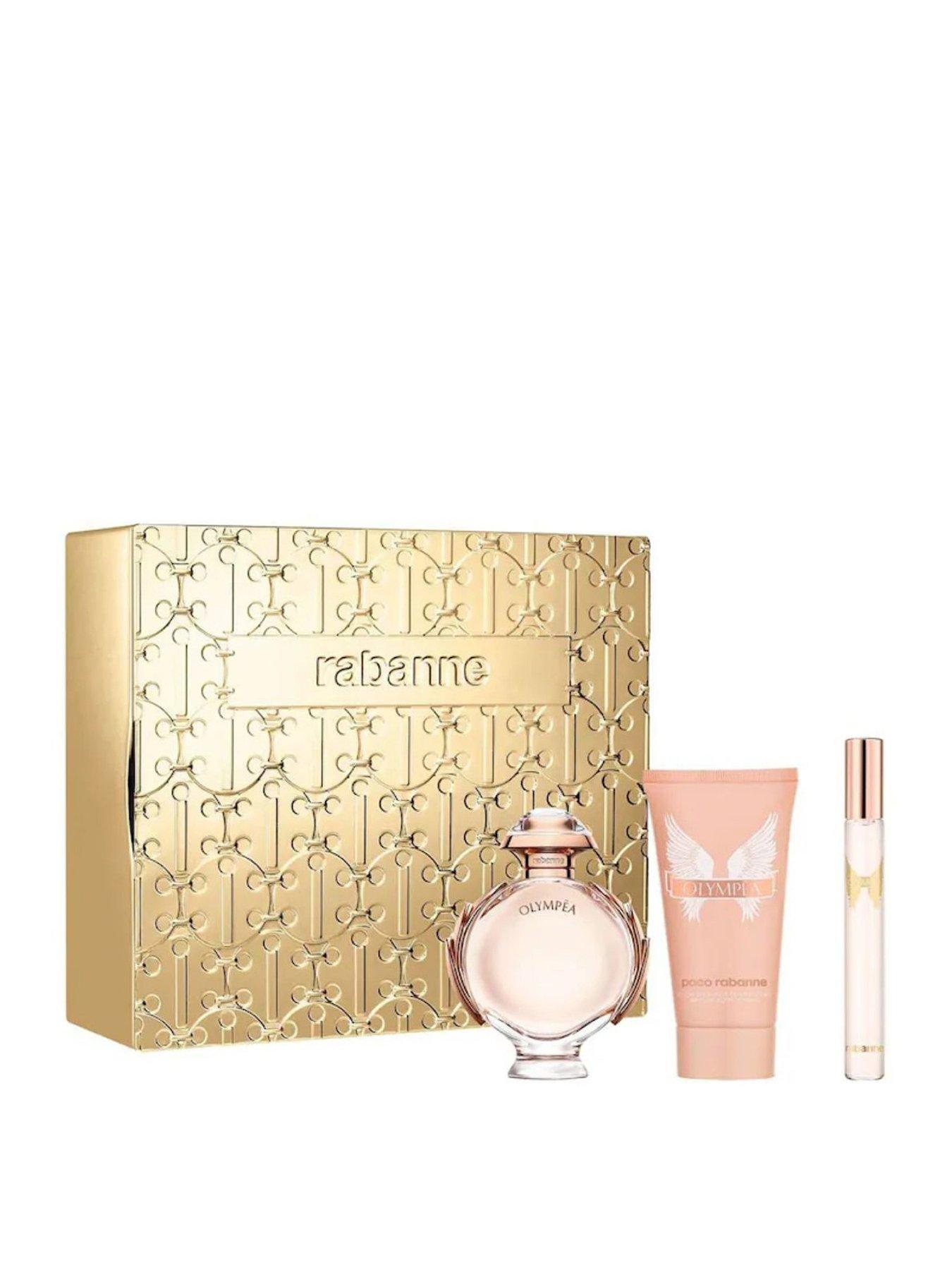 Image 1 of 2 of Rabanne Olympea Eau de Parfum 50ml, Body Lotion 75ml &amp; Travel Spray 10ml Gift Set