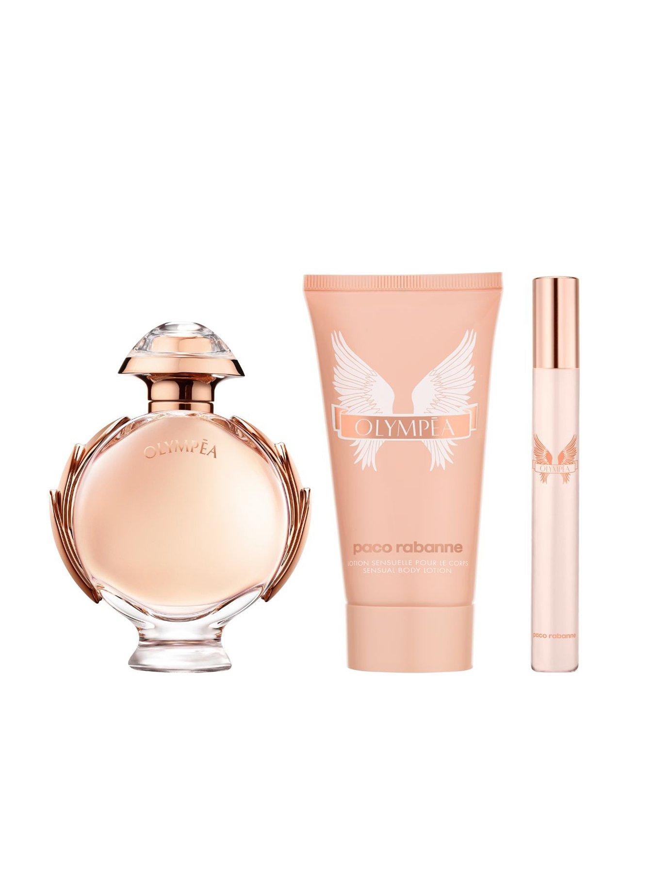 Image 2 of 2 of Rabanne Olympea Eau de Parfum 50ml, Body Lotion 75ml &amp; Travel Spray 10ml Gift Set