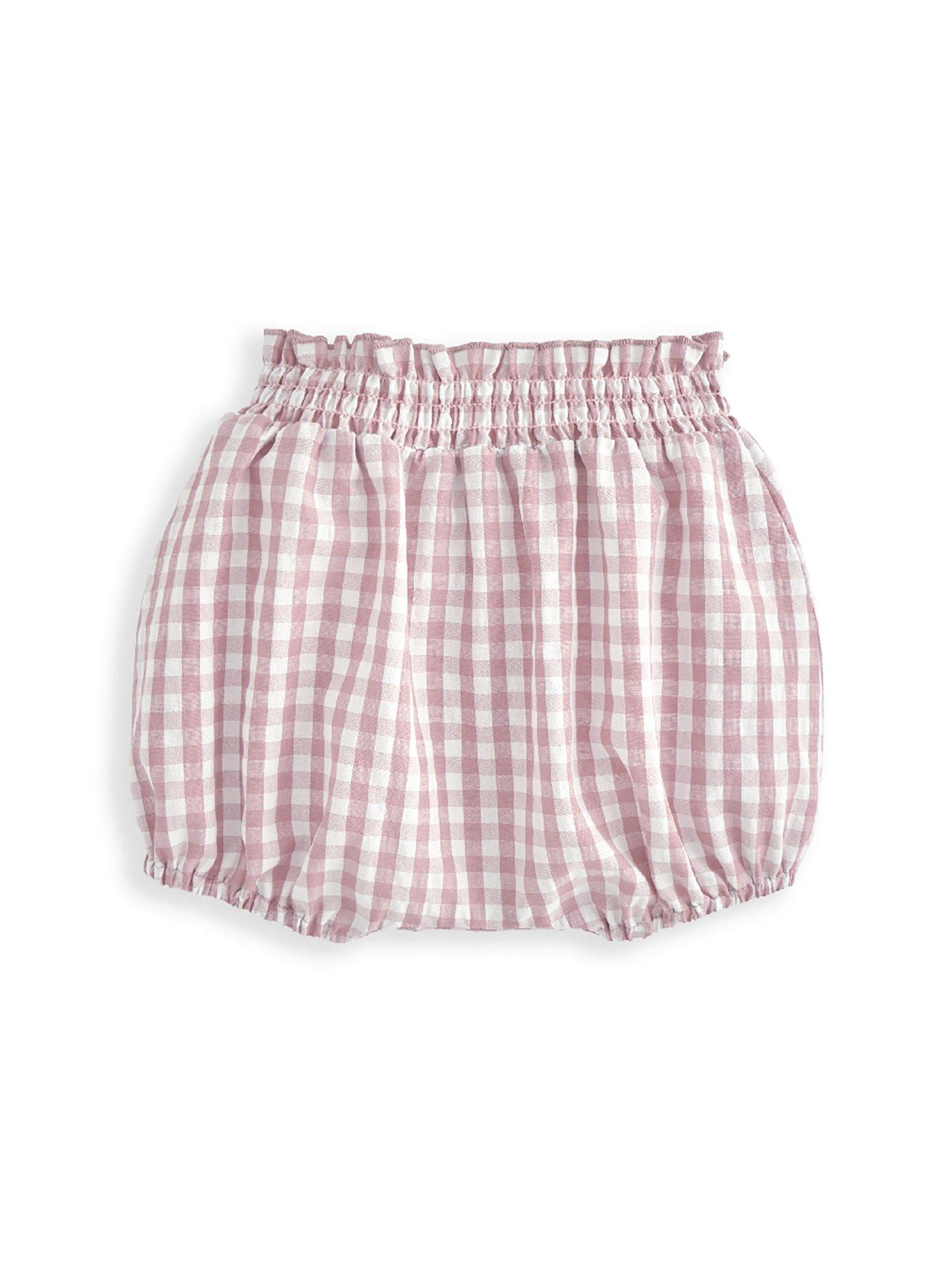 Image 5 of 5 of Mamas & Papas Baby Girls 2 Piece Gingham Sleeveless Top &amp; Shorts Set - Pink