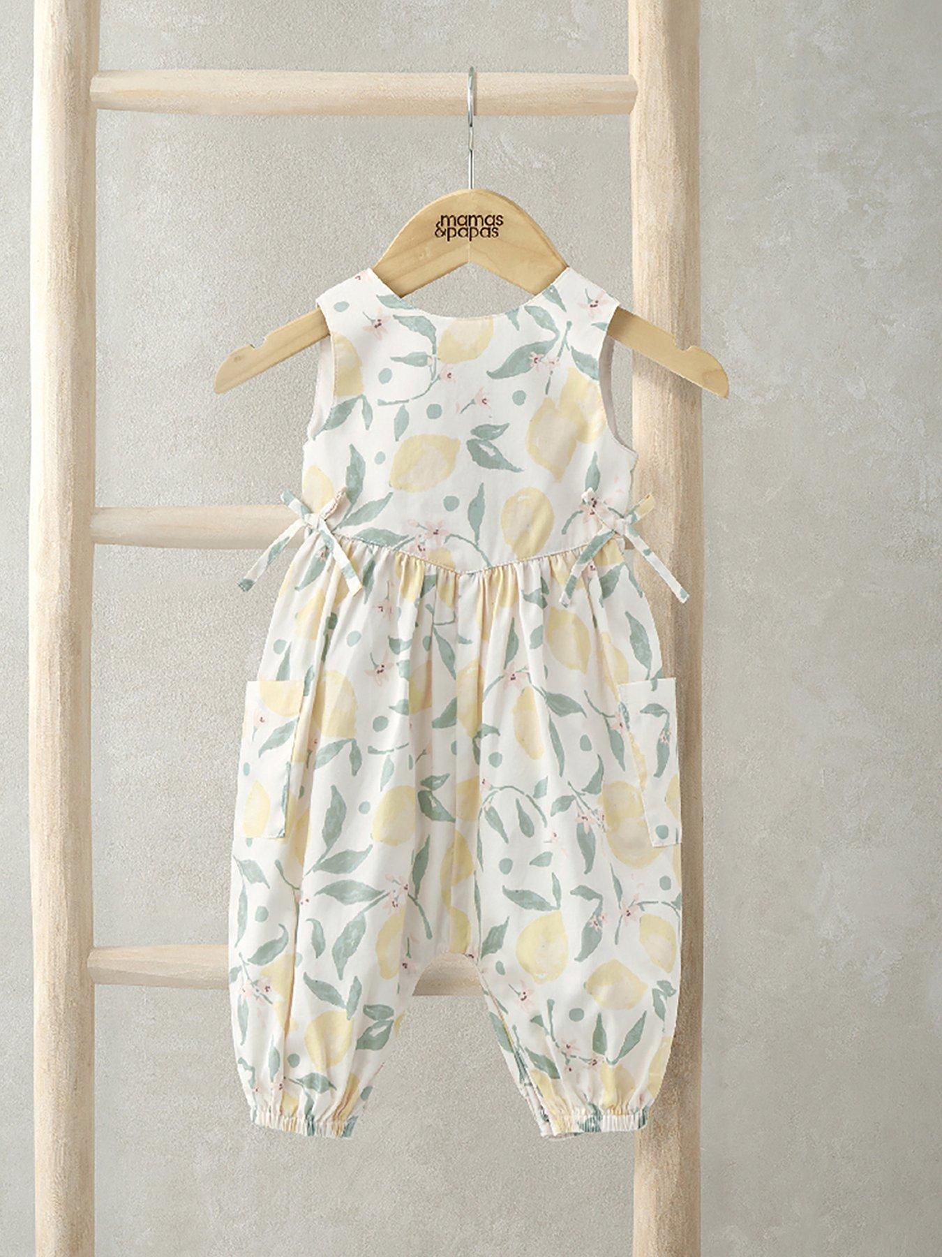 mamas-papas-baby-girls-lemon-print-romper-white