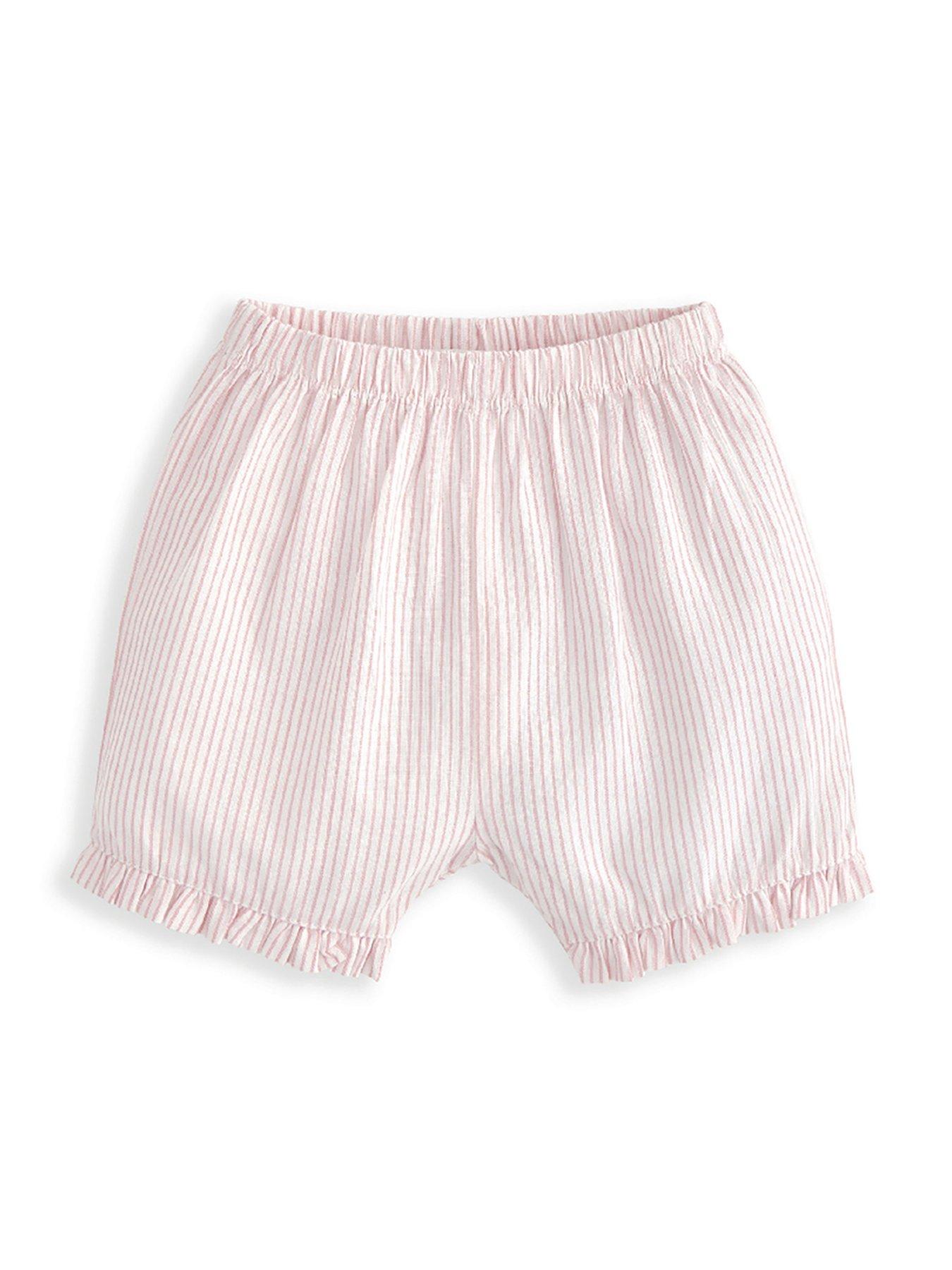  image of mamas-papas-baby-girls-embroidered-woven-pyjamas-pink