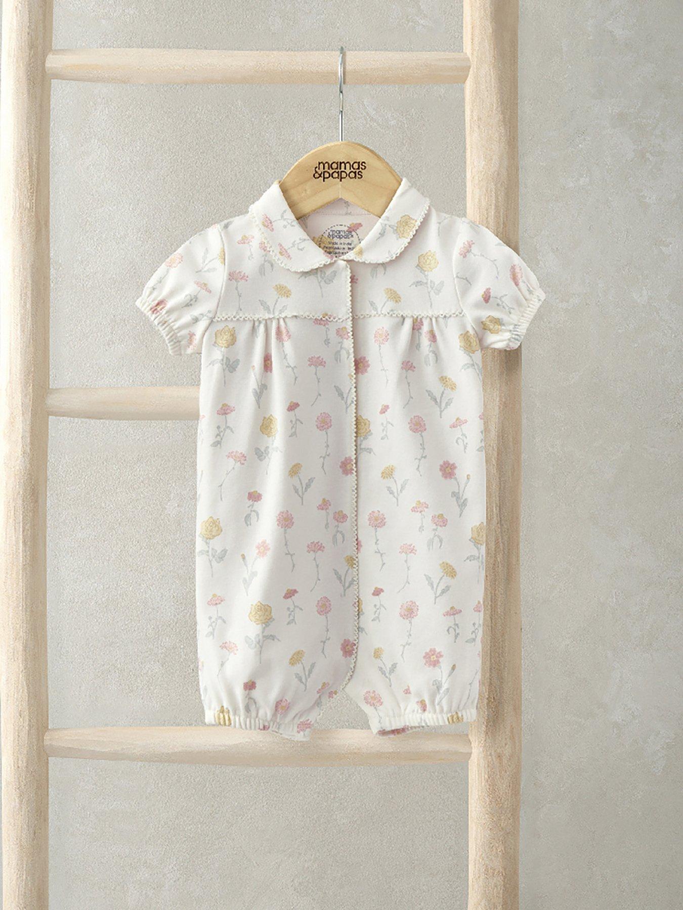 mamas-papas-baby-girls-floral-pyjama-romper-multi