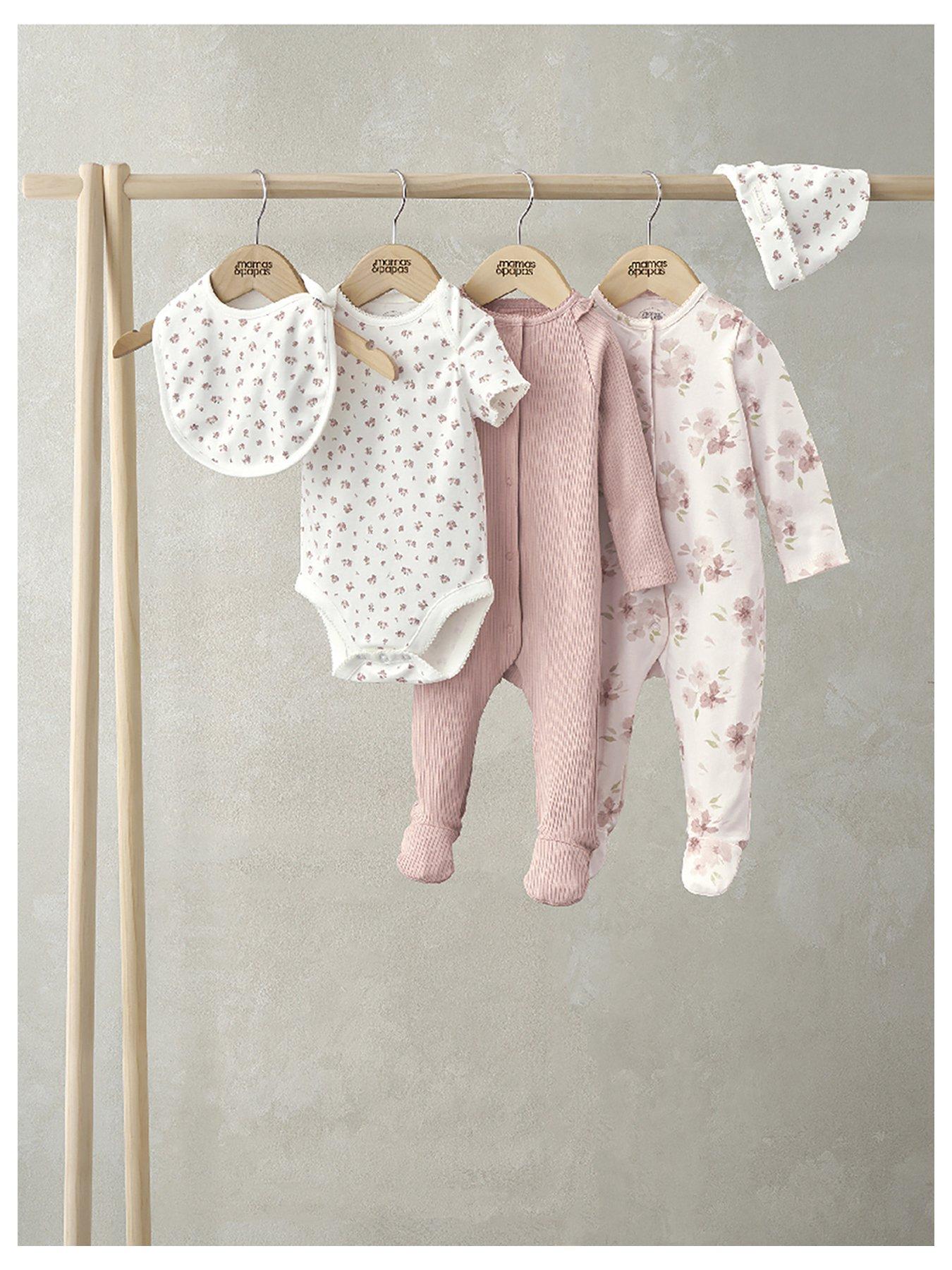 mamas-papas-baby-girls-5-piece-floral-set-pink