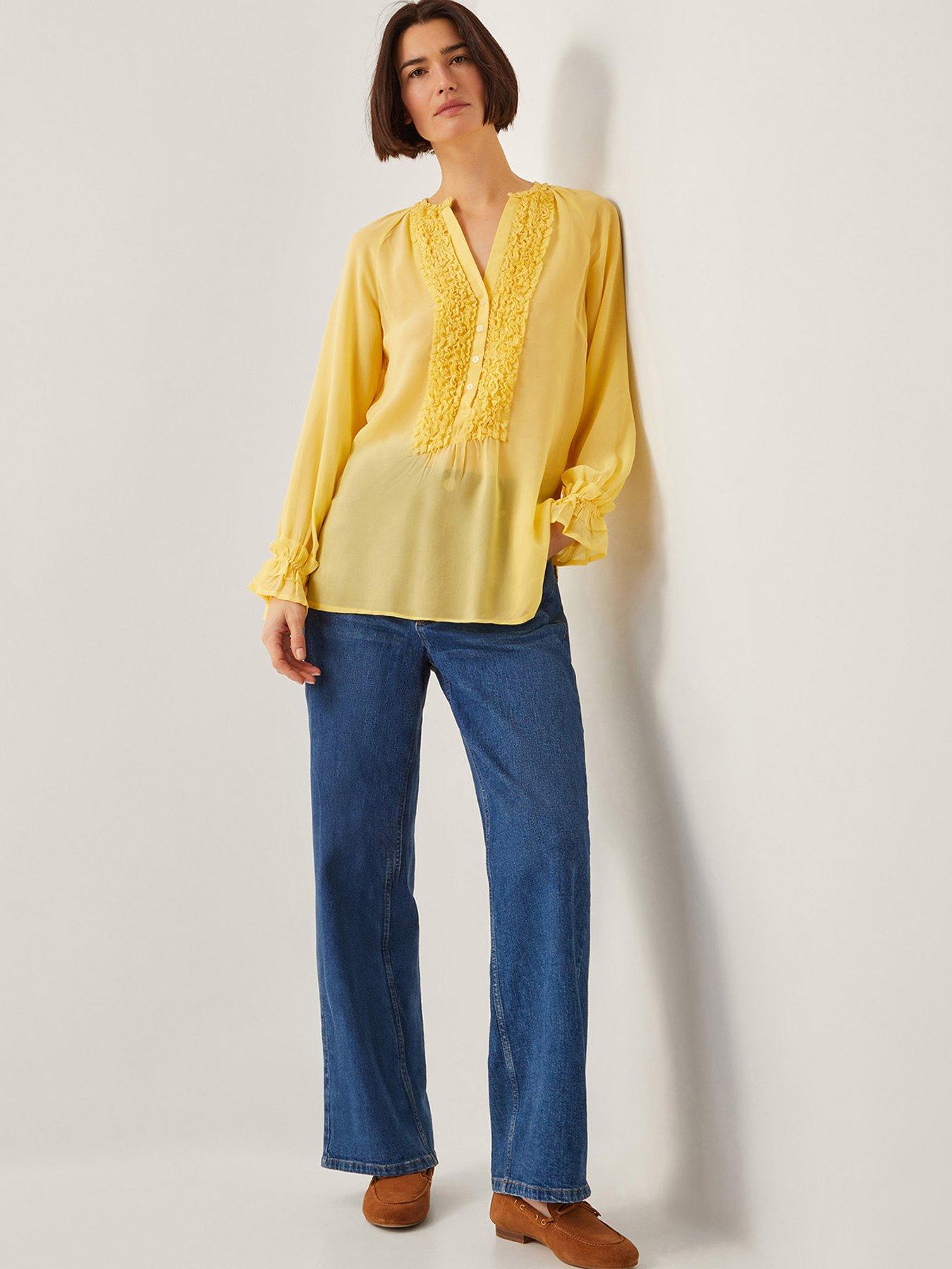 monsoon-amelia-frill-blouse-yellow