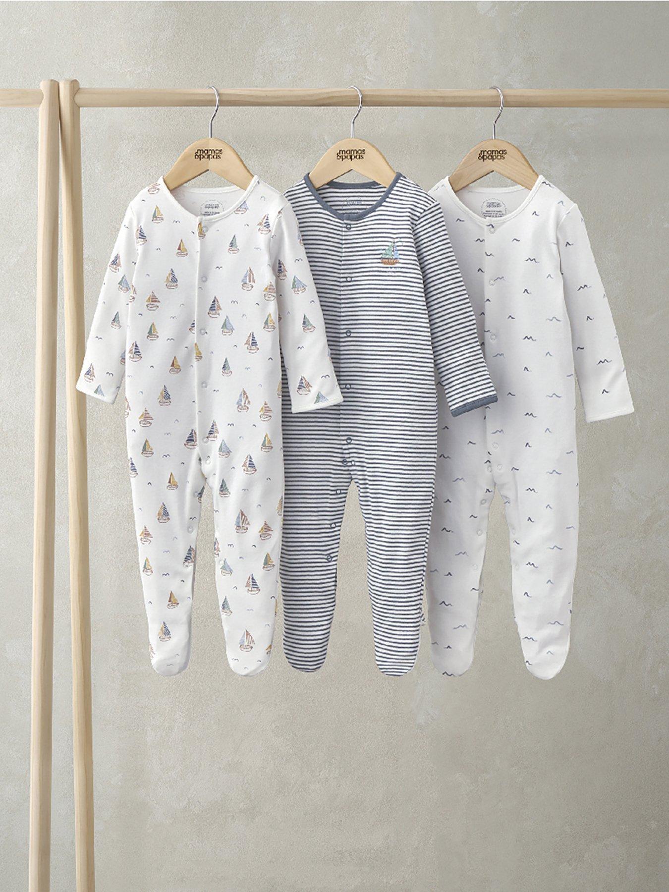mamas-papas-baby-boys-3-pack-nautical-sleepsuits-multi