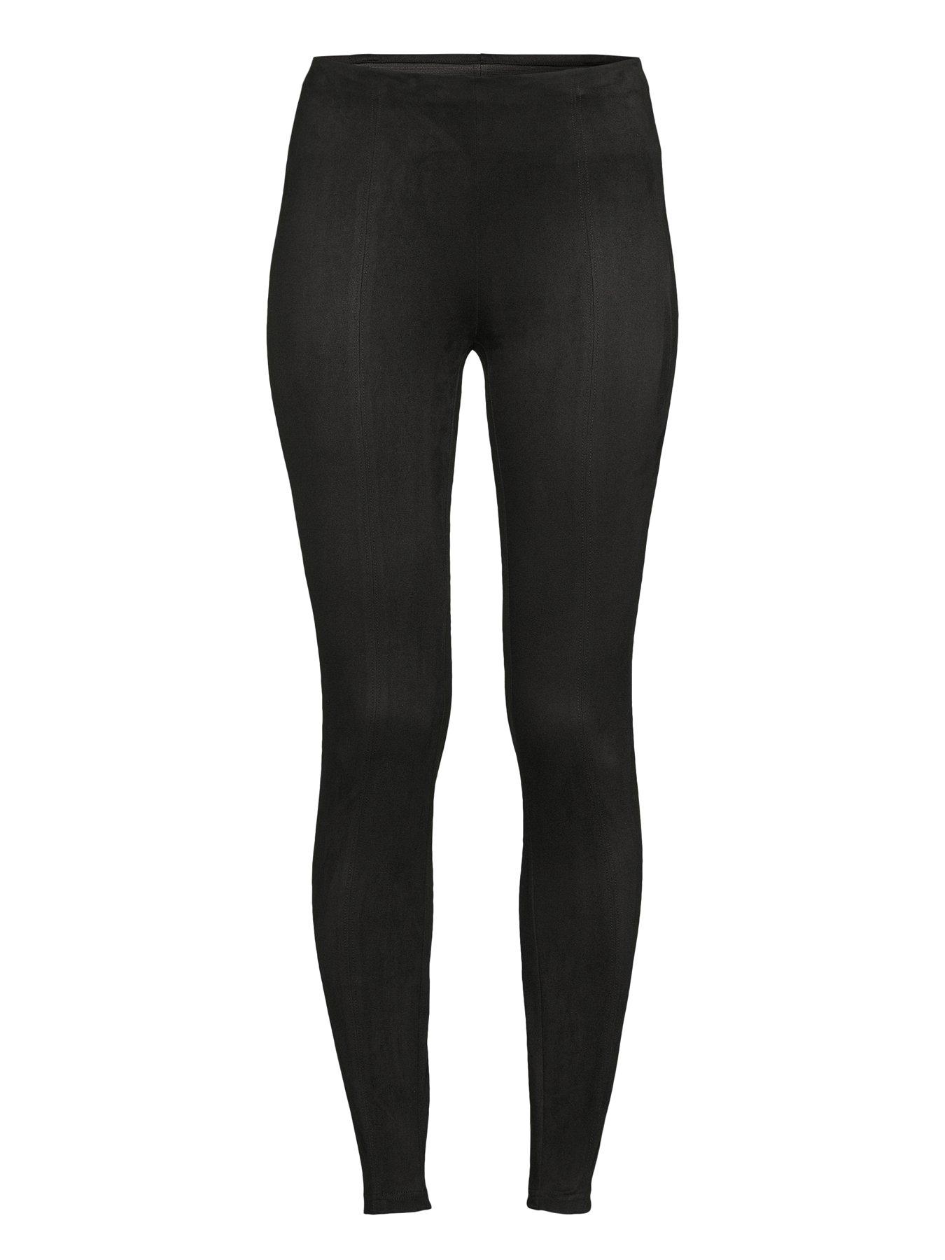 Image 7 of 7 of The Very Collection Faux Suede Leggings - Black