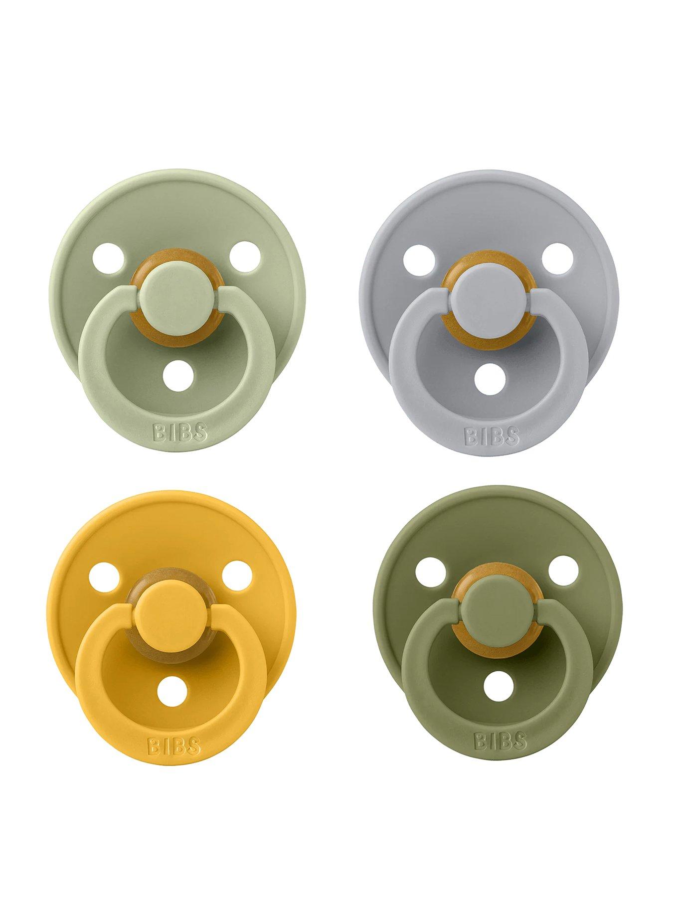  image of bibs-4-pack-soothers-green-garden-lush-size-2-round-nipple