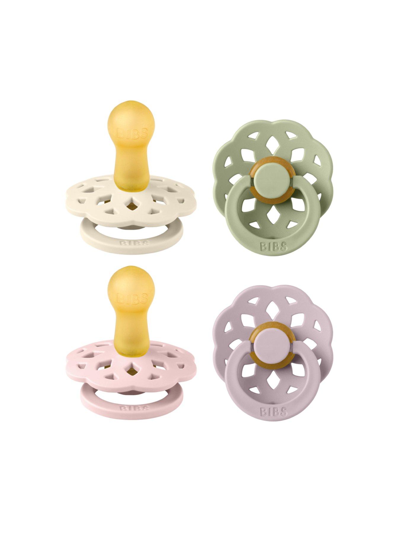 undefined 4 Pack Boheme Soothers - Dusky Lilac Size 2 Round Nipple