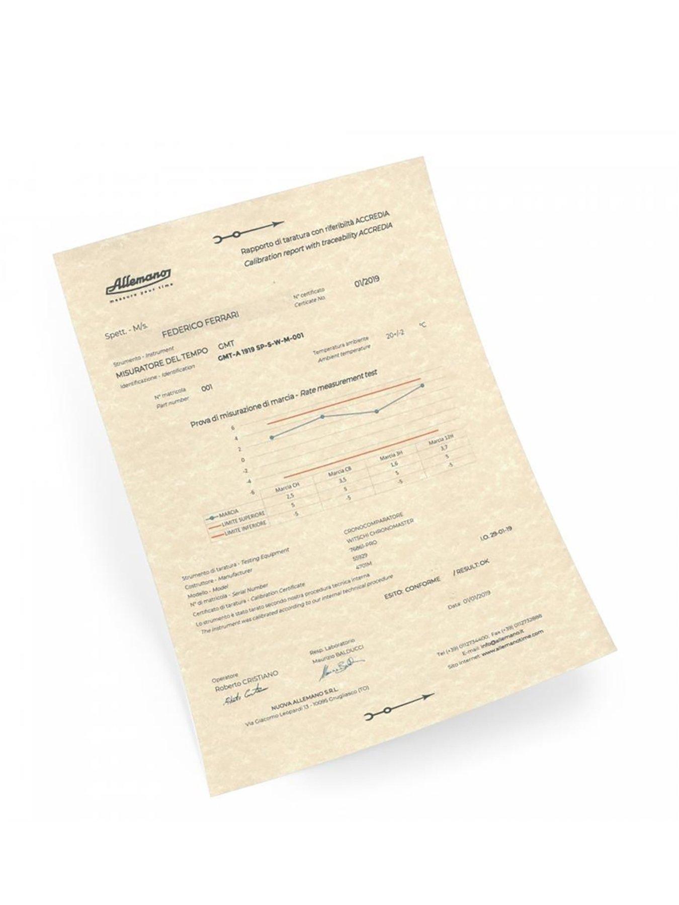  image of allemano-gmt-white-dial-sandblasted-steel-case-brown-strap