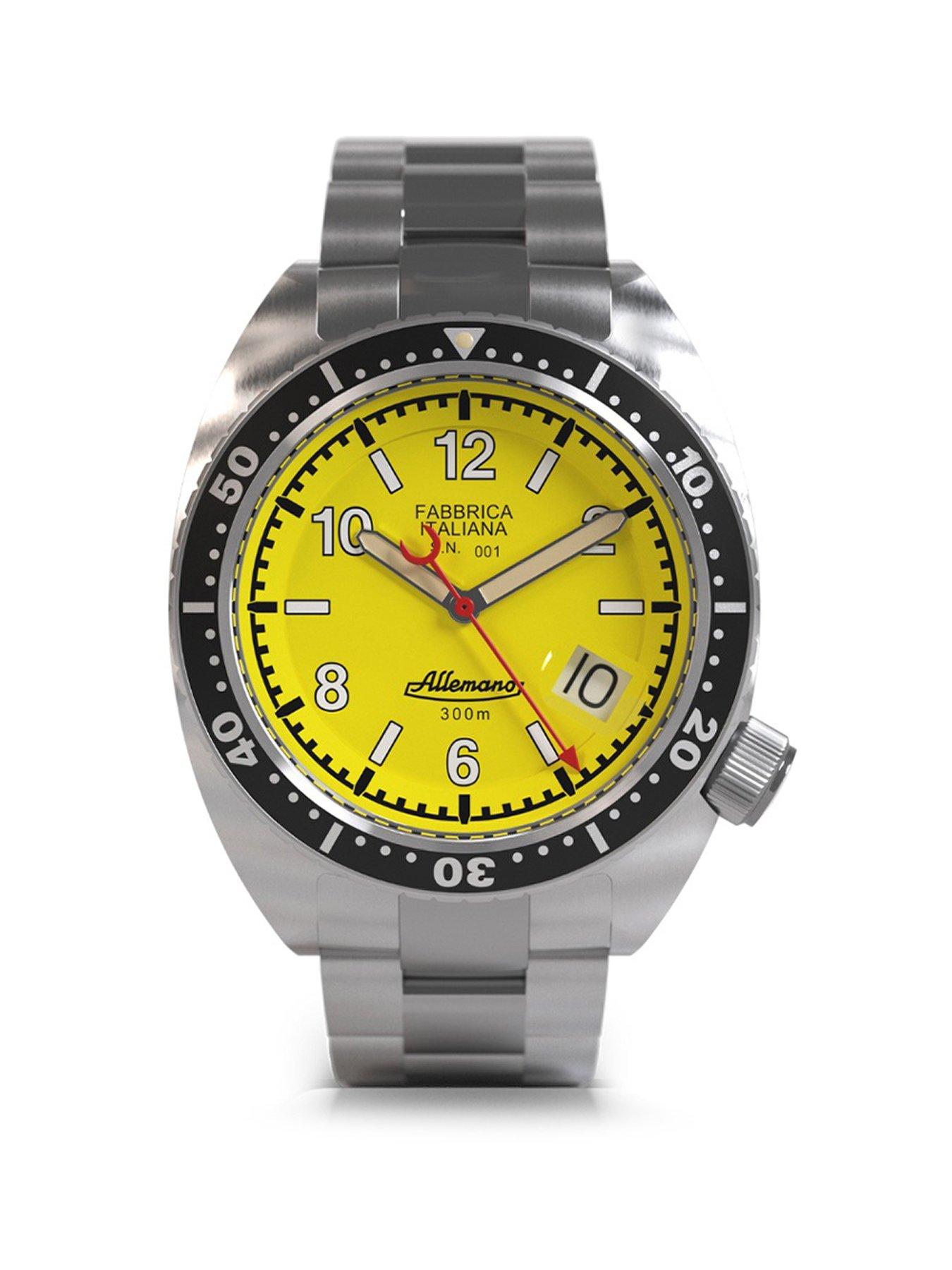 allemano-1973-shark-diver-yellow-dial-steel-bracelet-and-additional-depth-gauge