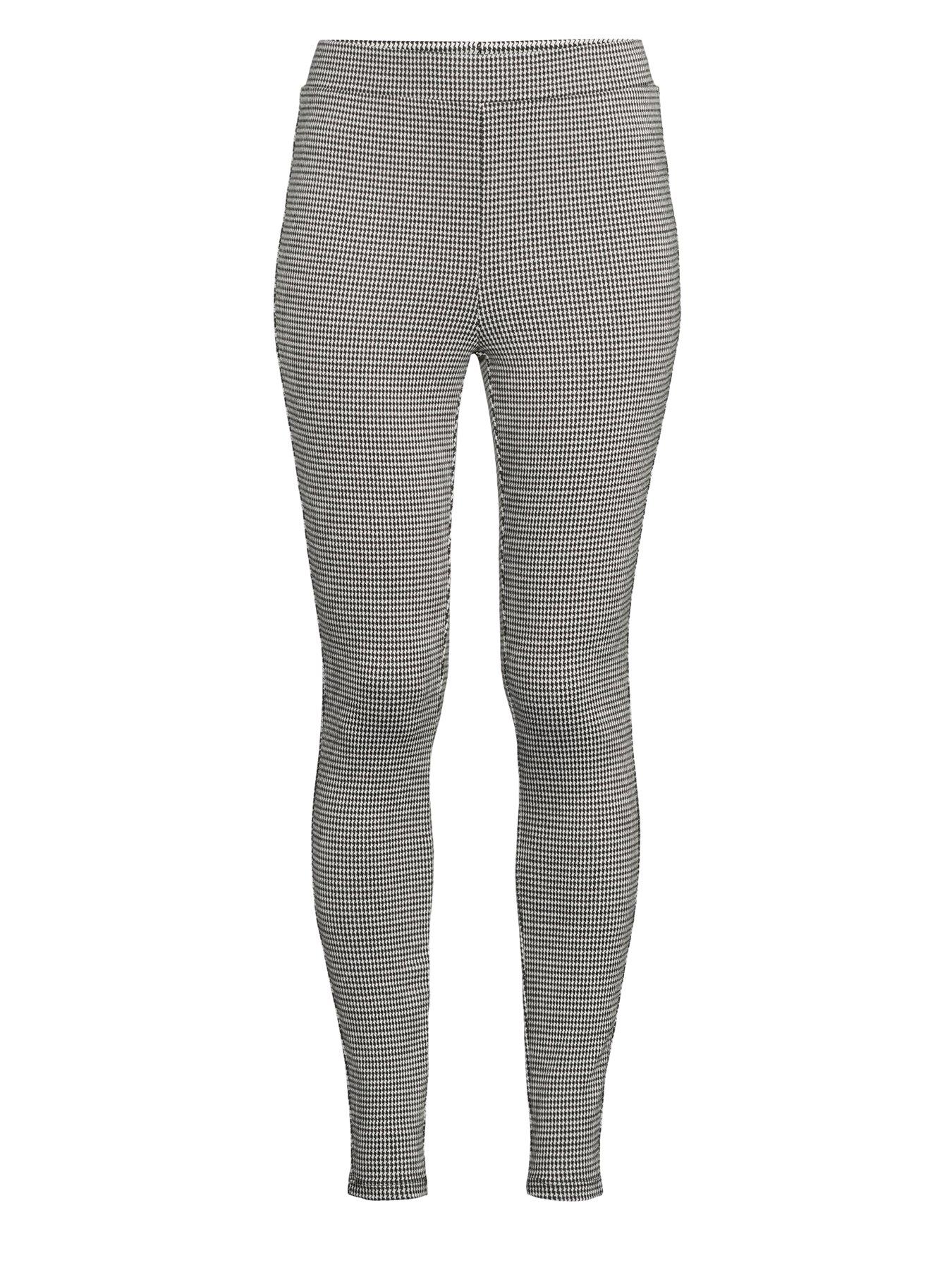 Image 7 of 7 of The Very Collection Check Stretch Leggings - Black