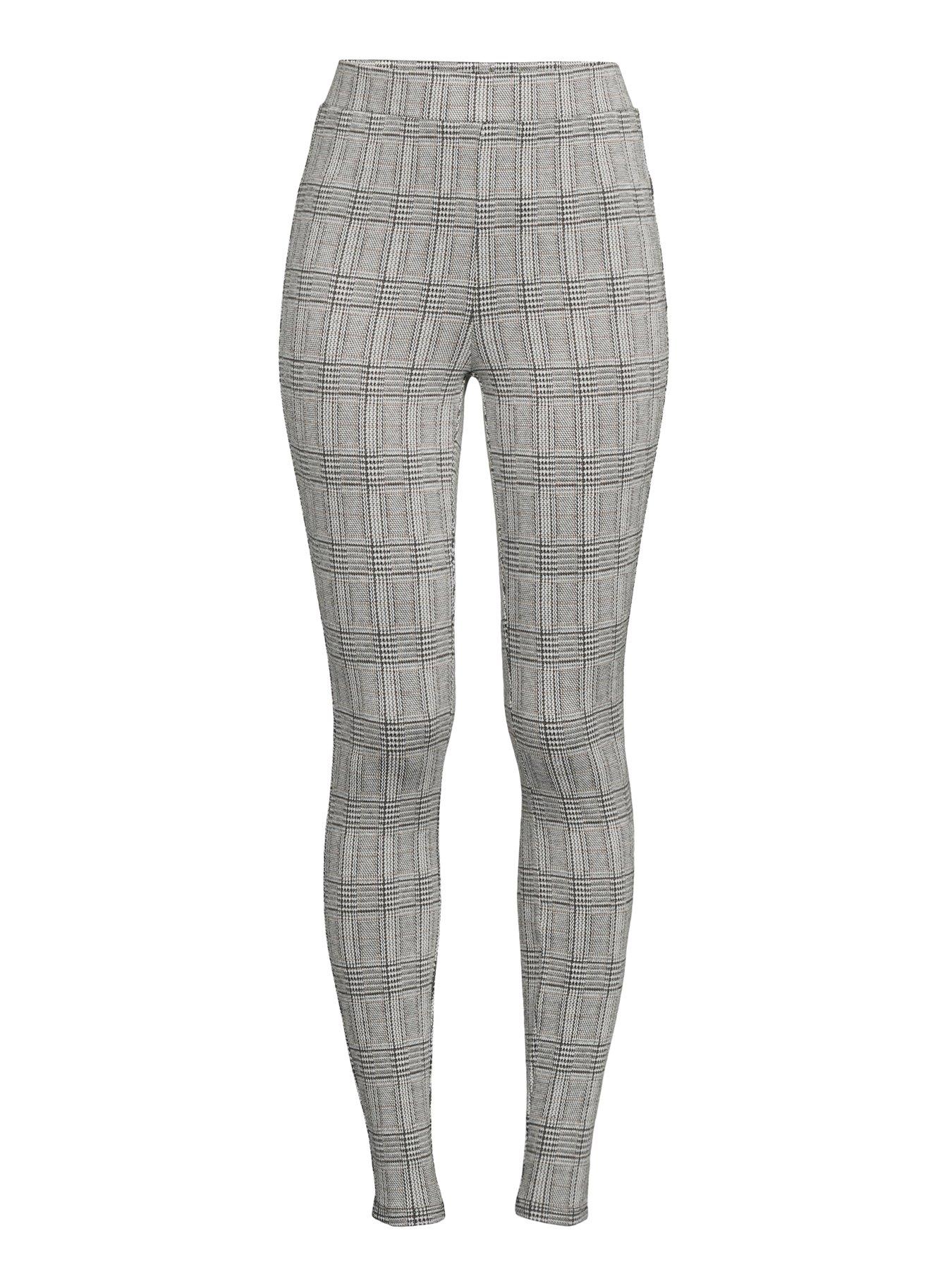 Image 7 of 7 of The Very Collection Check Stretch Leggings - Mono
