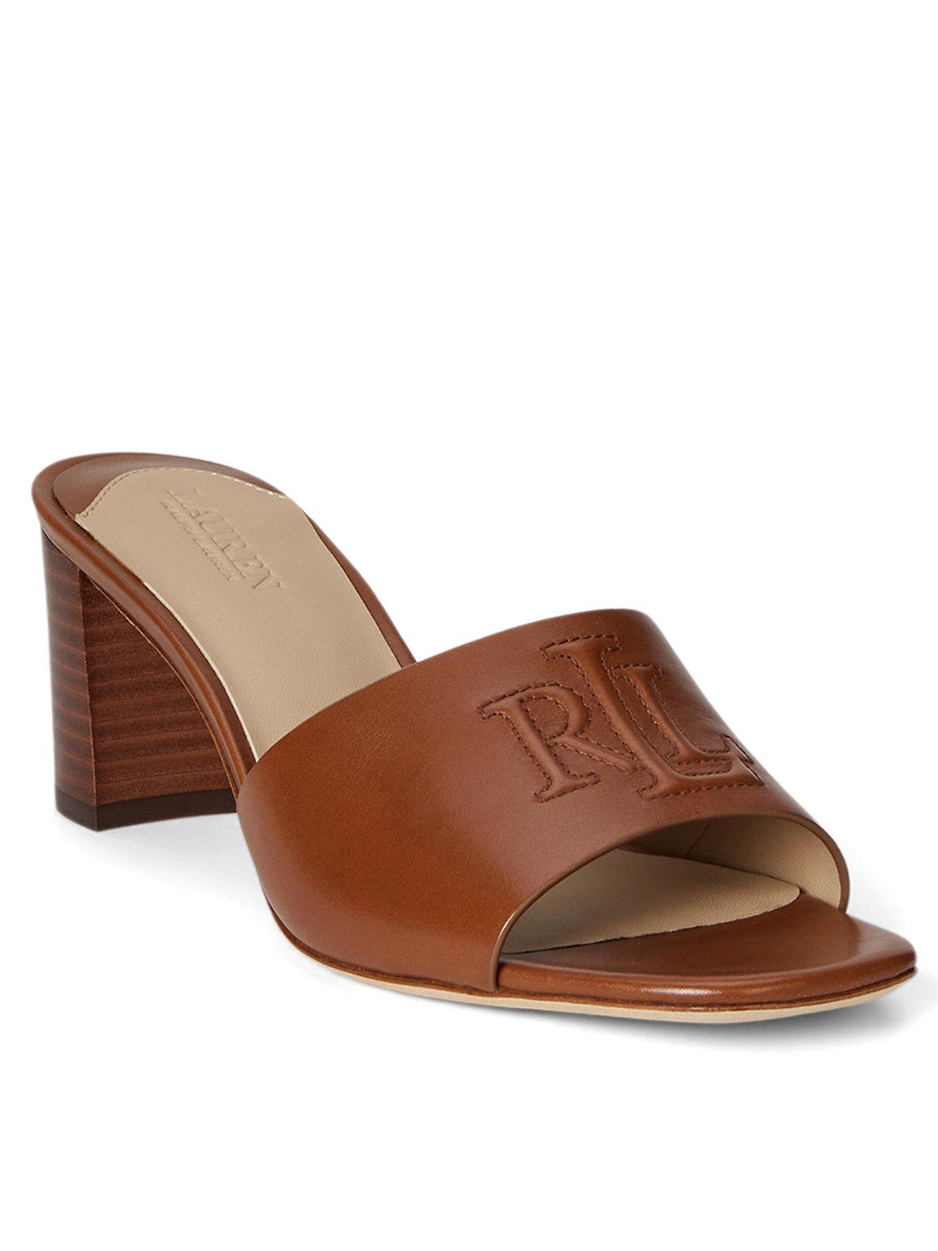 undefined Everley Block Heel Mules - Brown