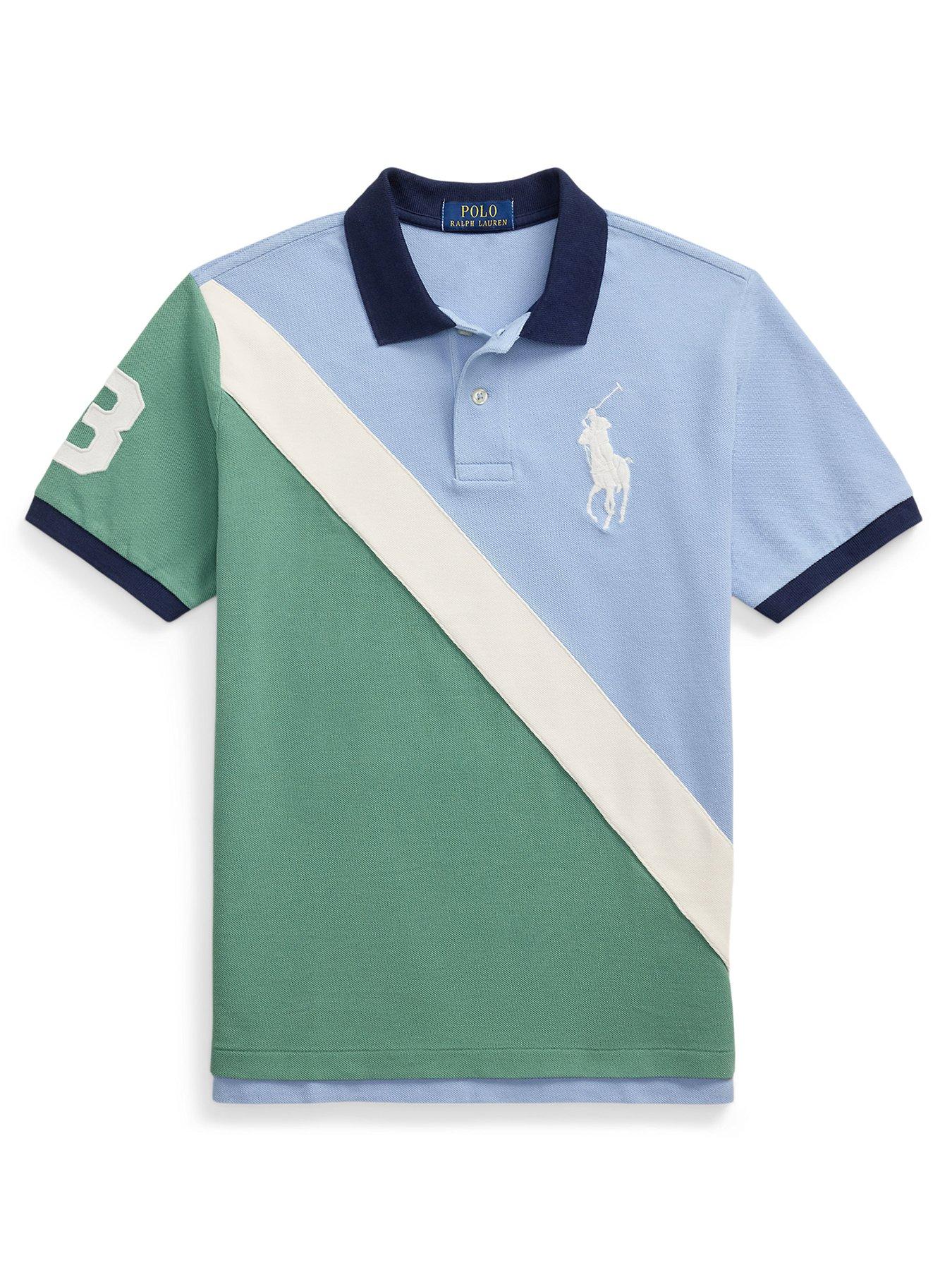 undefined Boys Diagonal Stripe Short Sleeve Shirt - Multi