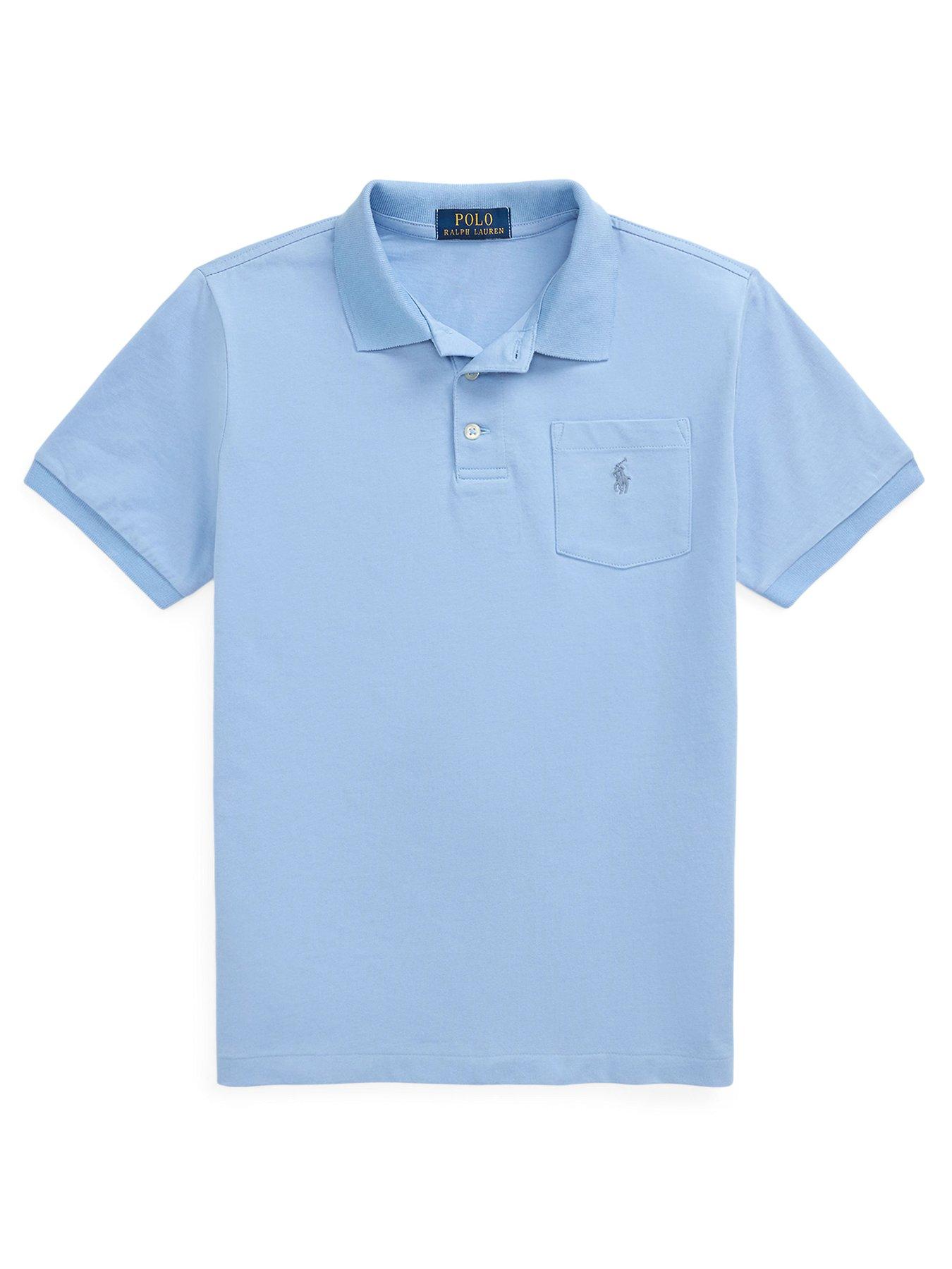 undefined Boys Short Sleeve Pocket Shirt - Light Blue