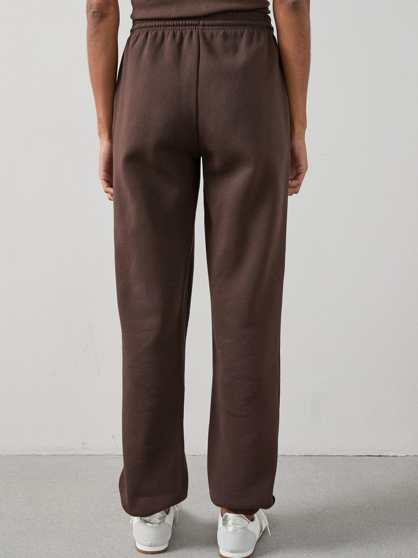 Image 2 of 6 of The Very Collection Relaxed Cuffed Essential Joggers- Brown